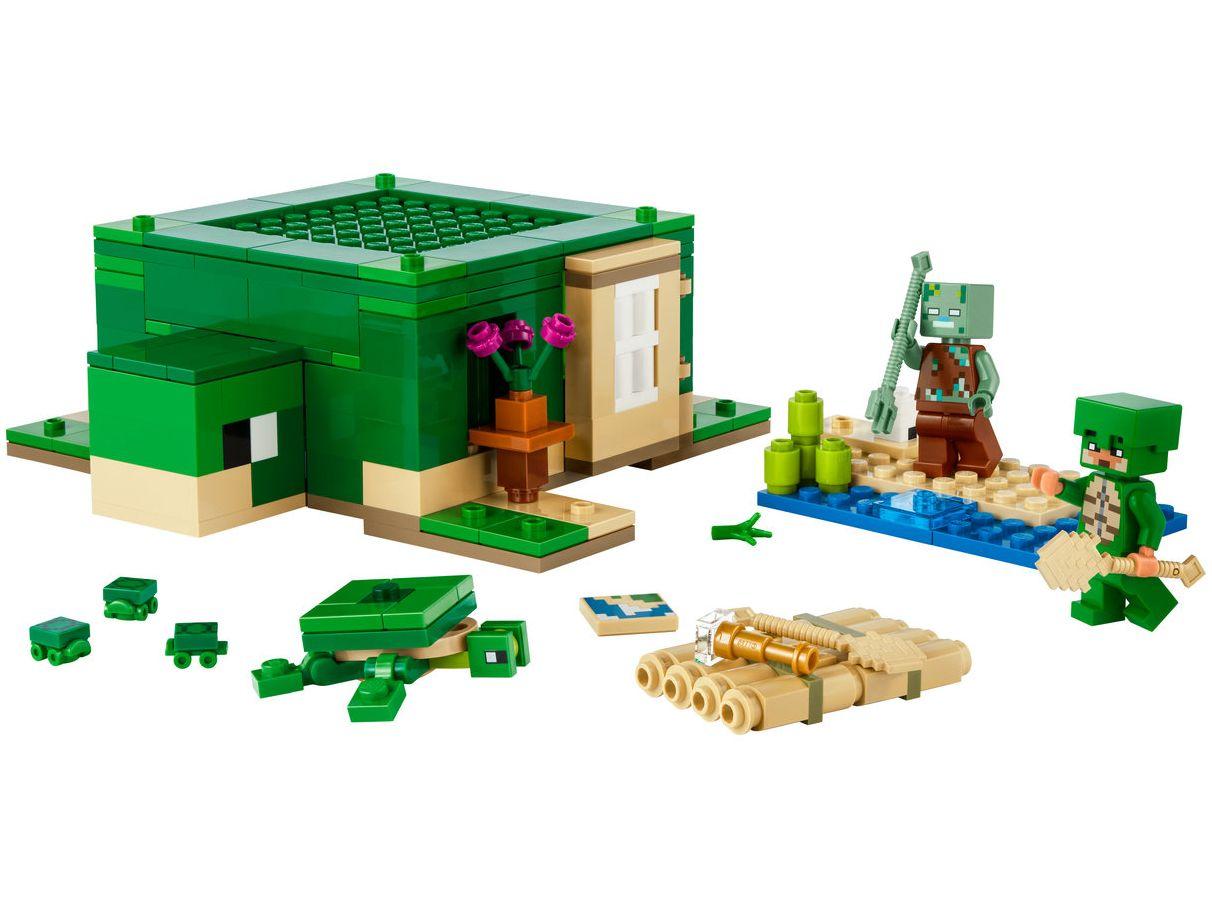 LEGO Minecraft A Casa Tartaruga de Praia