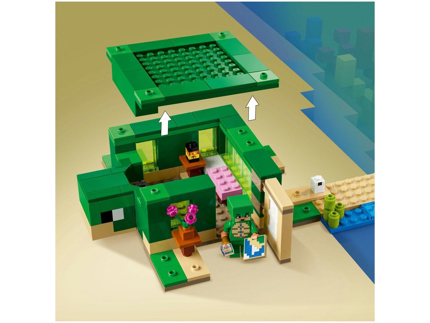 LEGO Minecraft A Casa Tartaruga de Praia