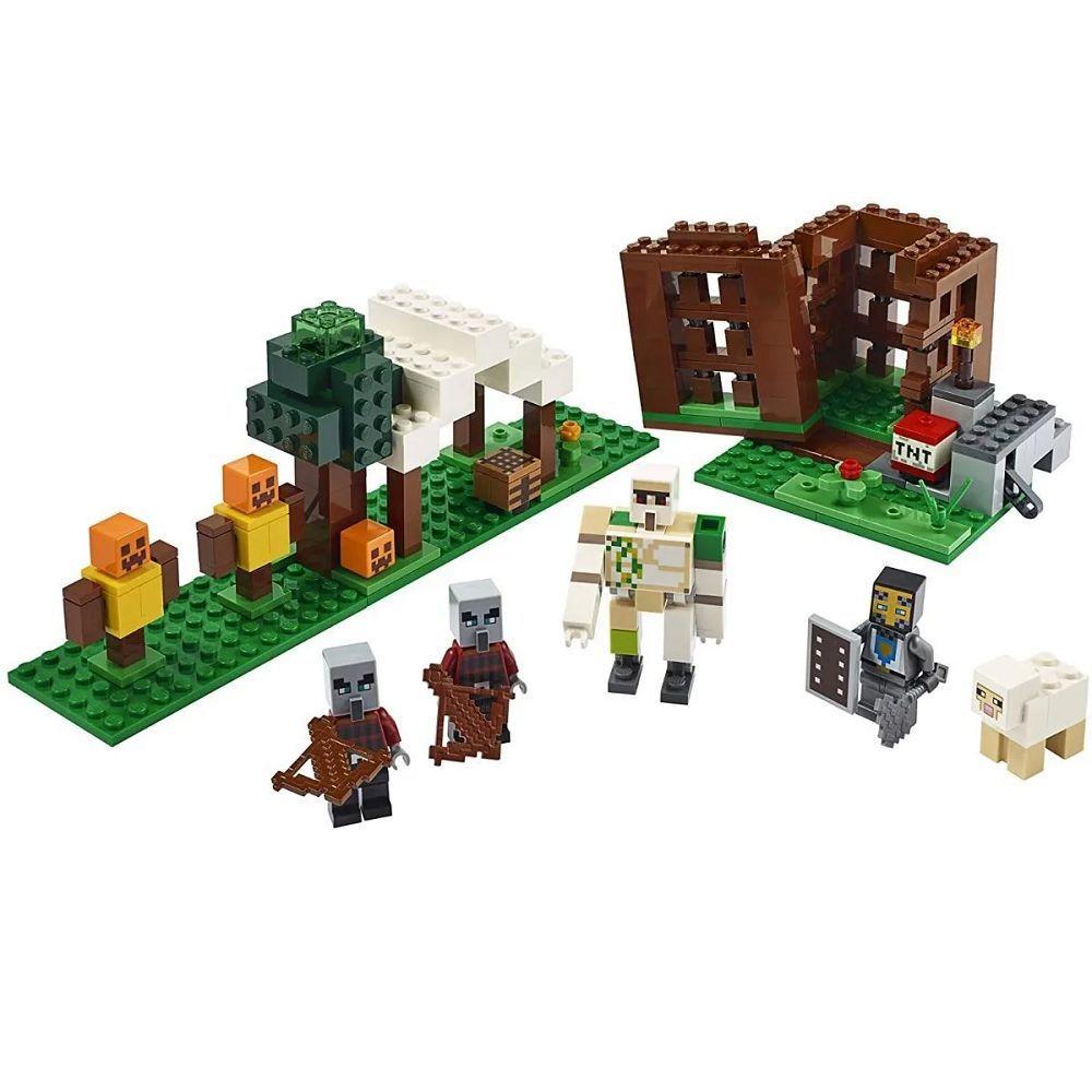 Lego Minecraft The Pillager Outpost Lego 21159 303 Peças - Brinquedos ...