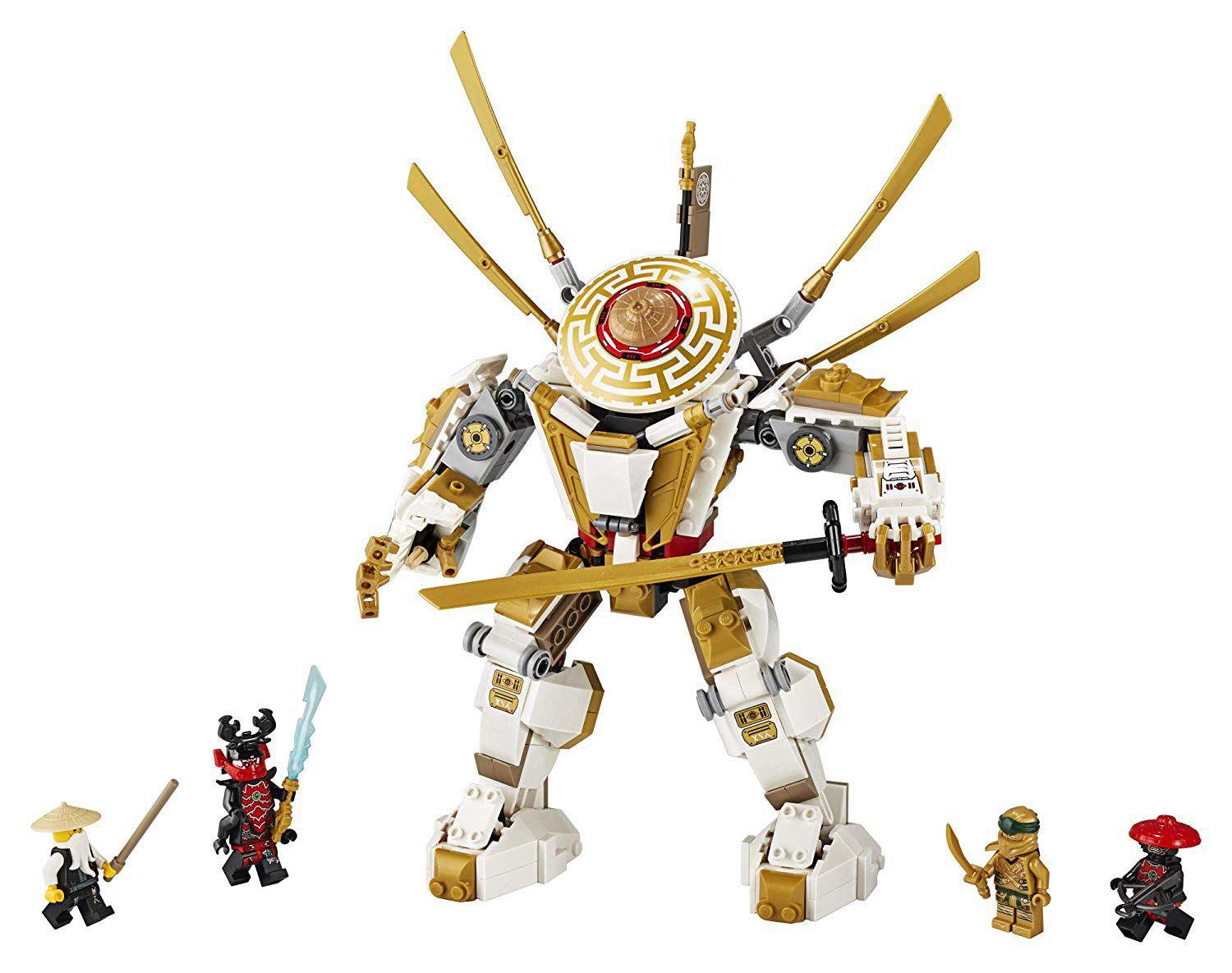 Lego Ninjago Ninja Dourado Girador Robot Dorado Lego Ninjago
