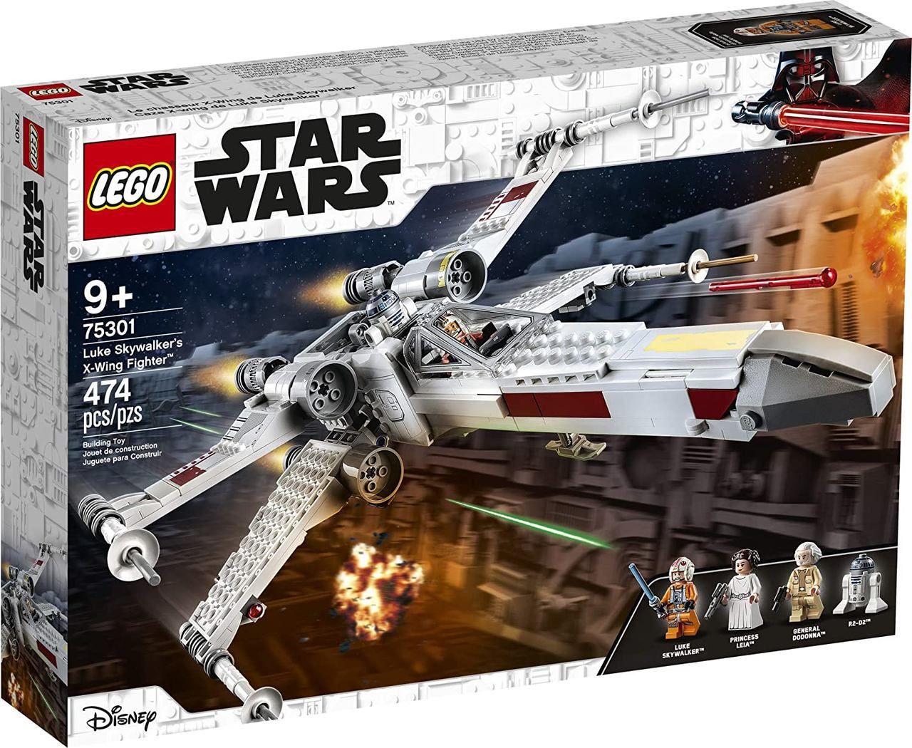 Lego Star Wars Nave X Wing Luke Skywalker 474 Pecas 75301 Brinquedos de Montar e Desmontar Magazine Luiza