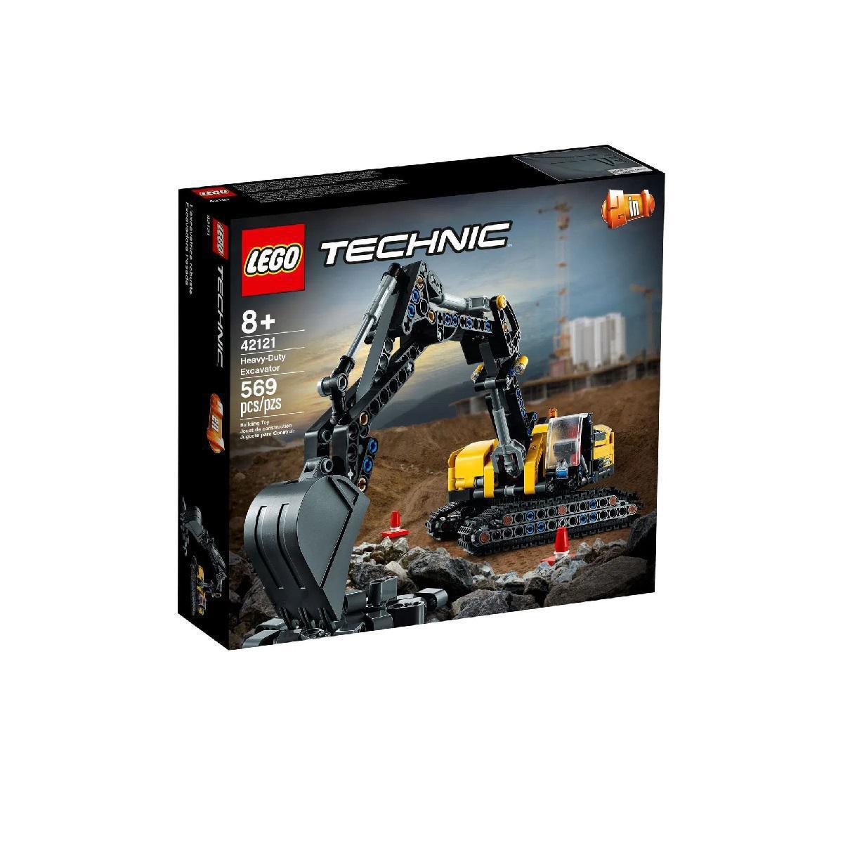 Lego Technic 2 Em 1 Escavadeira para Trabalhos Pesados 42121 ...