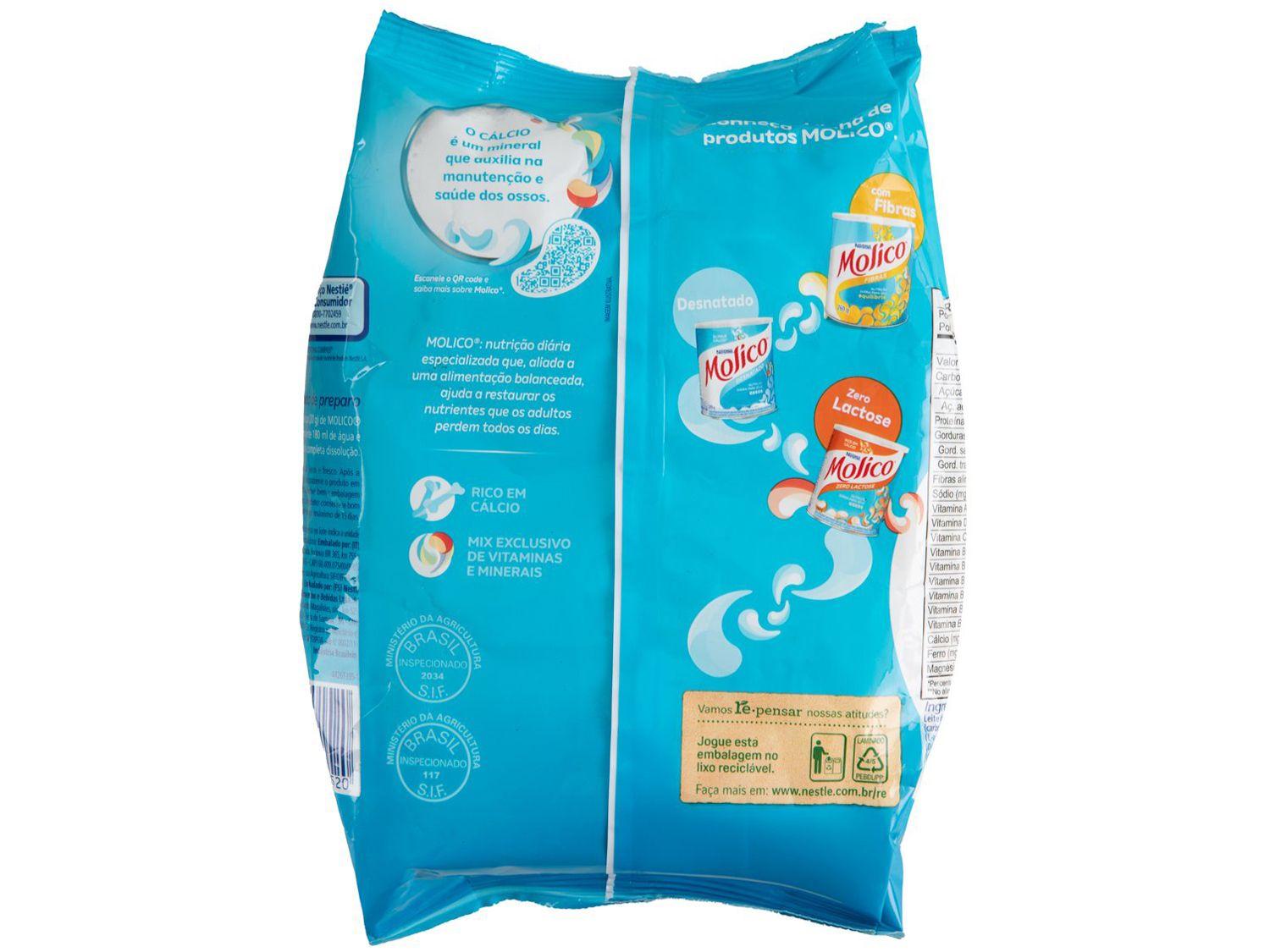Leite em Pó Desnatado Diet Molico Sachê 500g