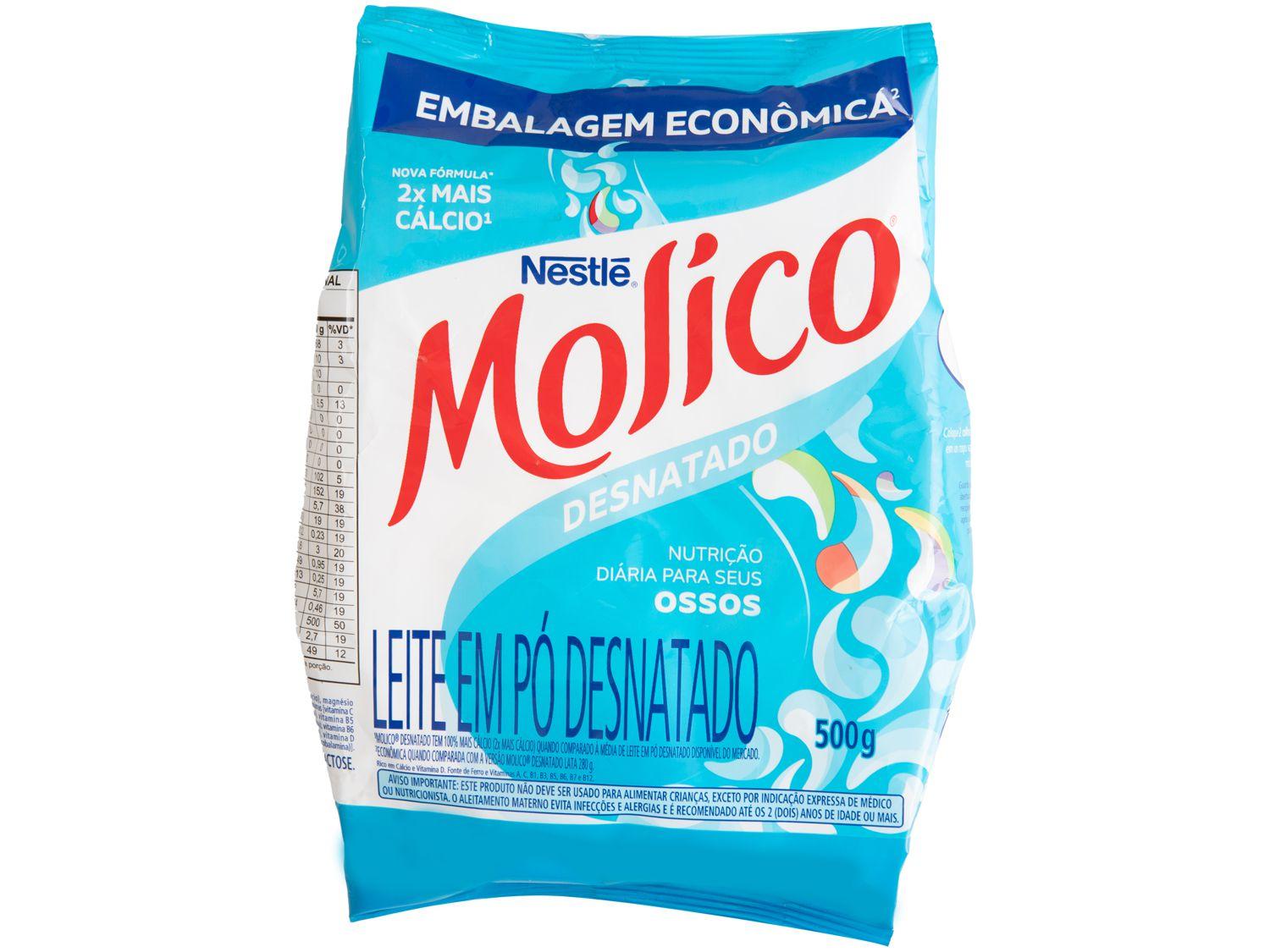 Leite em Pó Desnatado Diet Molico Sachê 500g