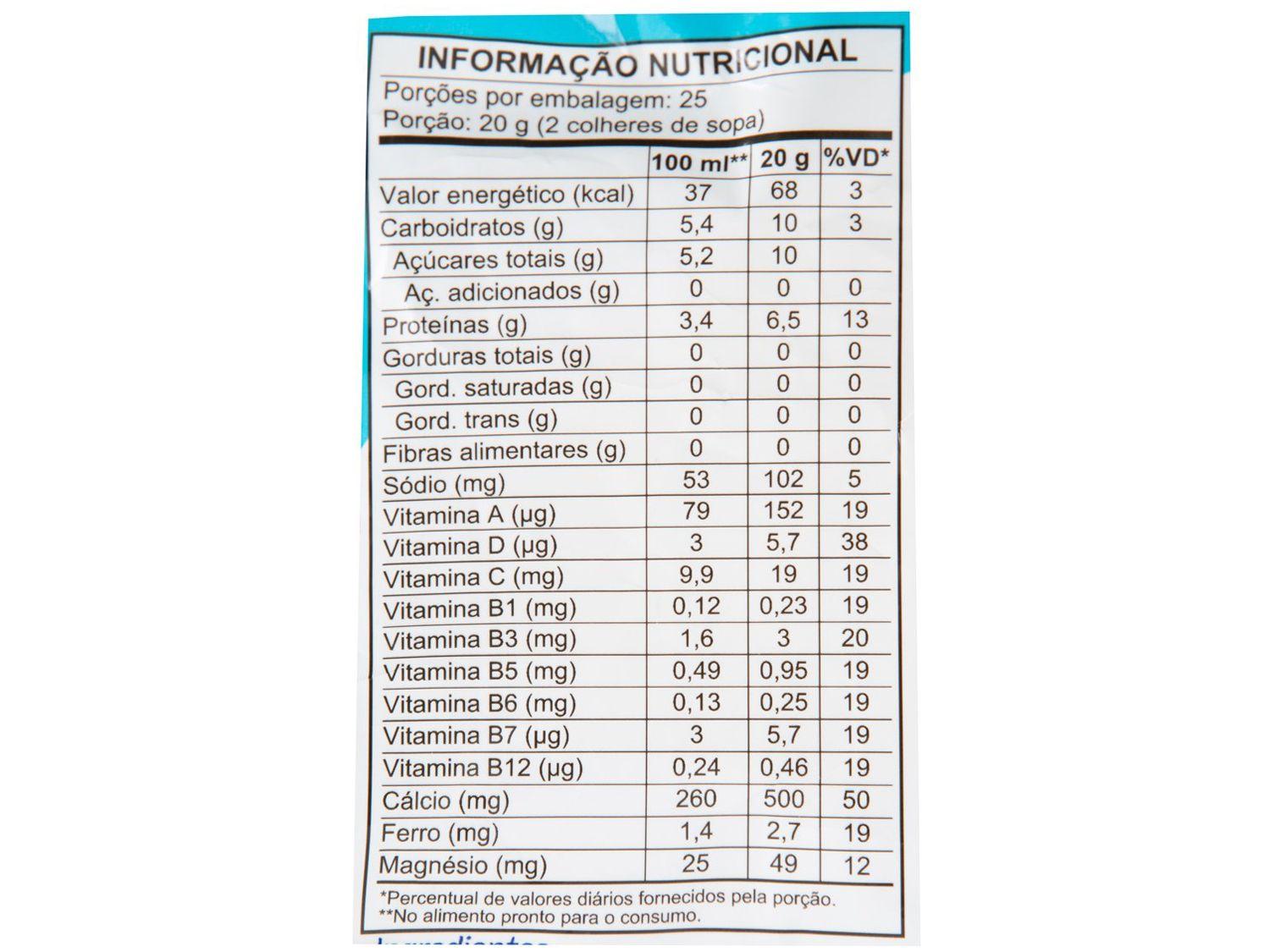 Leite em Pó Desnatado Diet Molico Sachê 500g