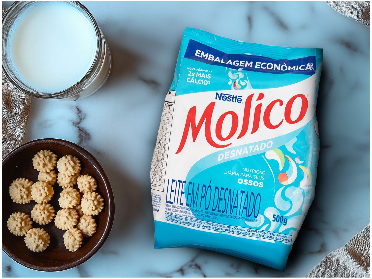 Leite em Pó Desnatado Diet Molico Sachê 500g