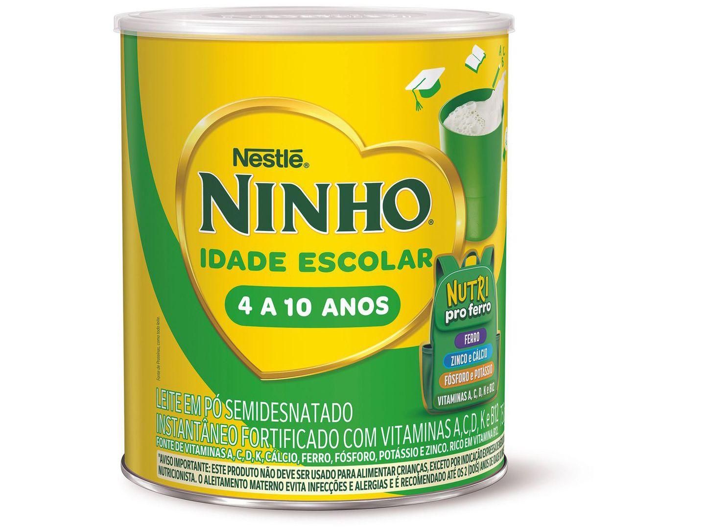 Leite em Pó Integral Nestlé Ninho Idade Escolar Lata 750g