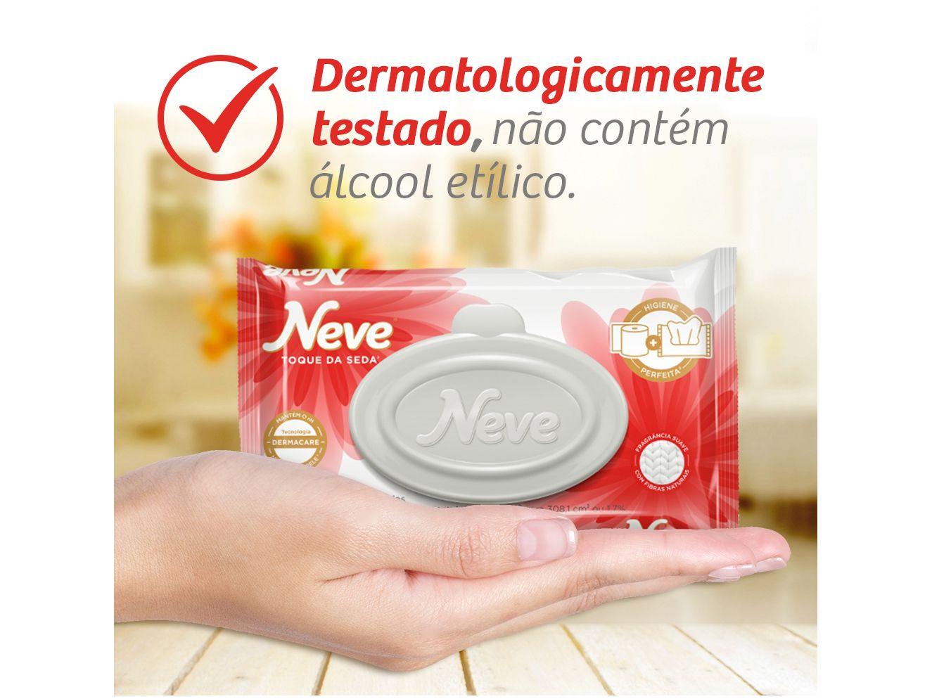 Lenço de Papel Umedecido Neve Toque de Seda