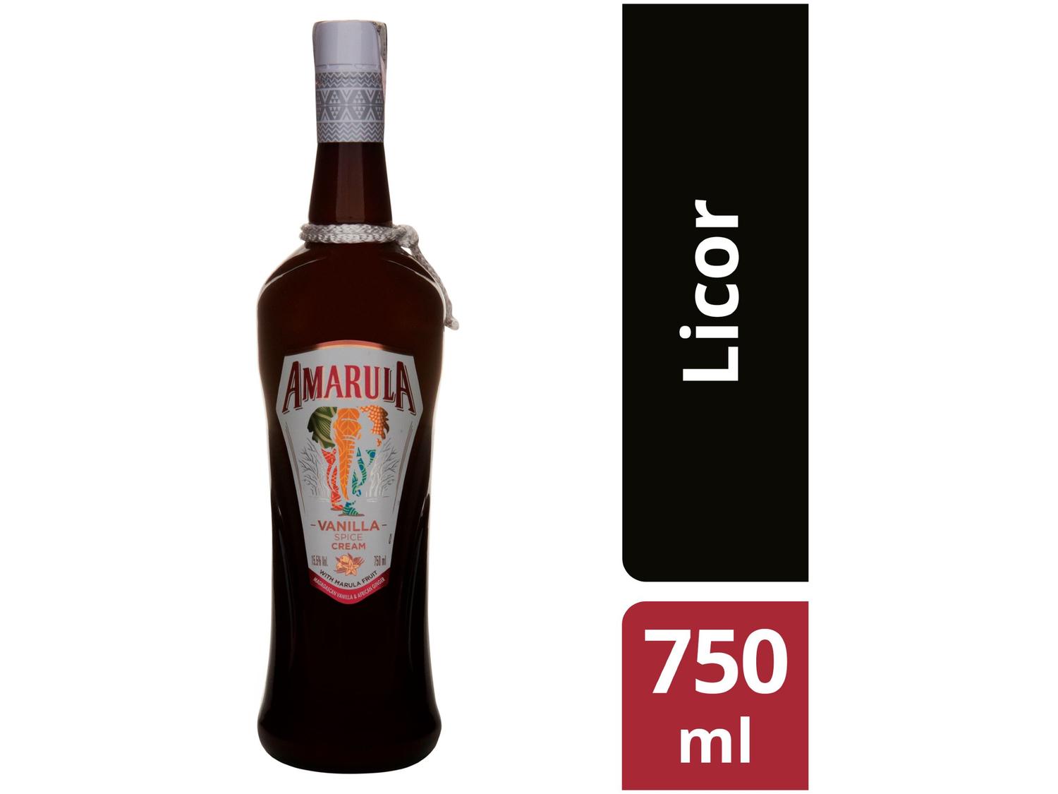 Licor Cream Amarula Baunilha e Gengibre