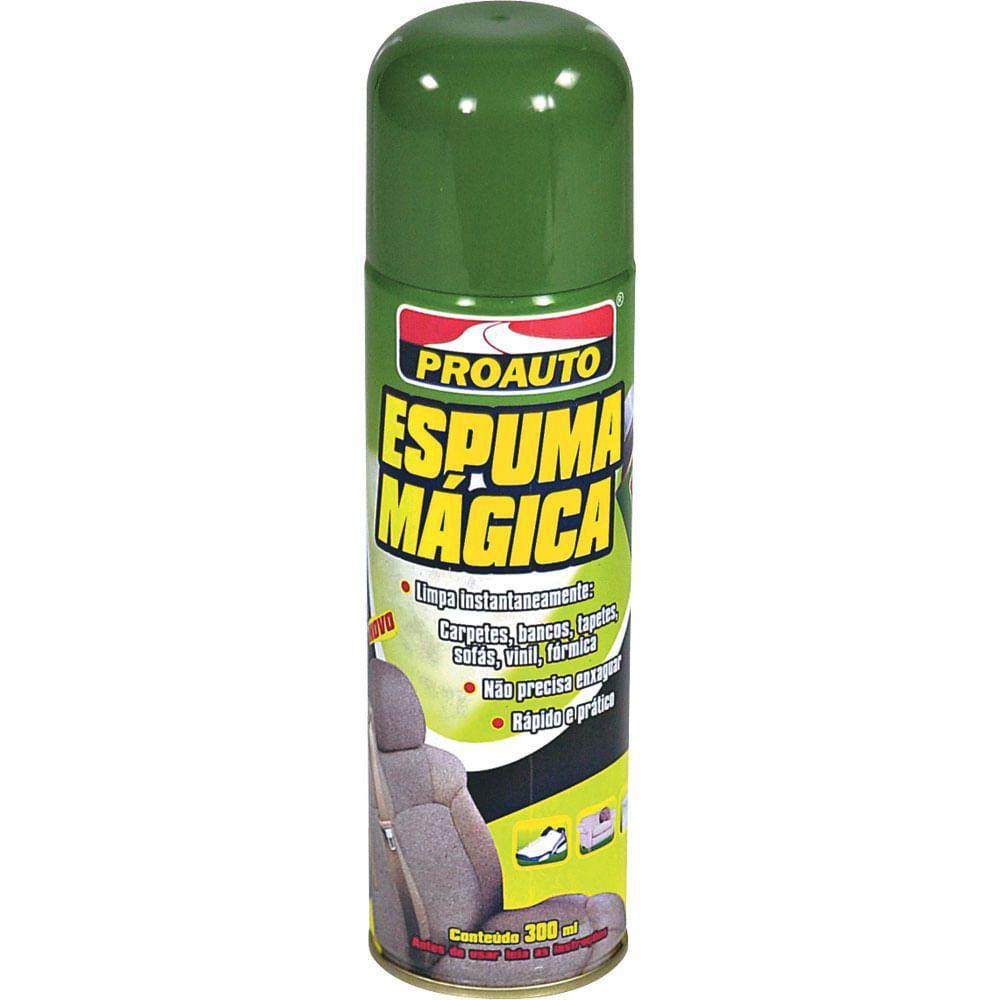 Limpa Estofados Spray Espuma Mágica 400ml Proauto - Limpa Estofados  Automotivo - Magazine Luiza