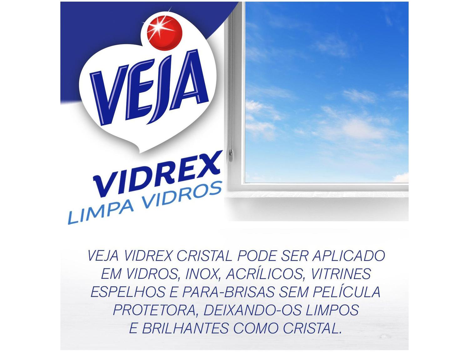Limpa Vidro Veja Vidrex Cristal Multiuso 500ml