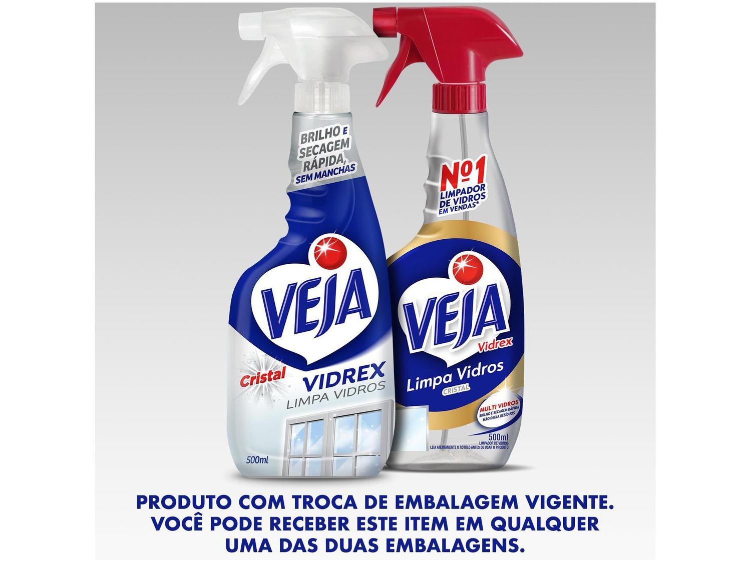 Limpa Vidro Veja Vidrex Cristal Multiuso 500ml