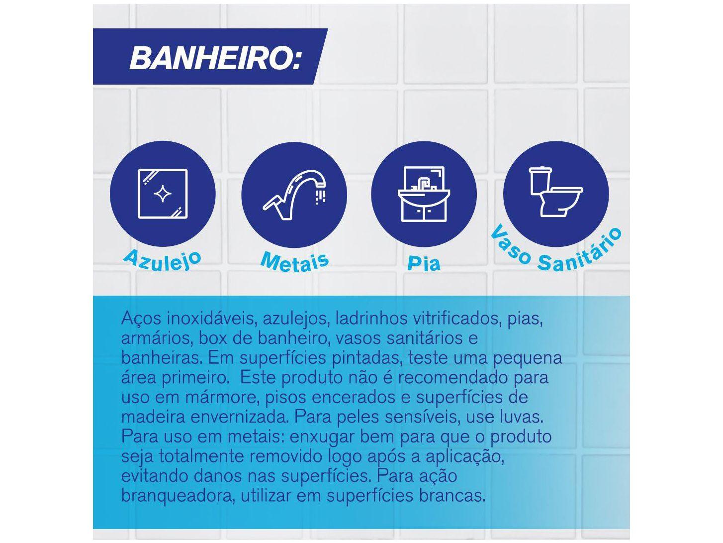 Limpador Banheiro Oxi Ativo Veja Spray Refil