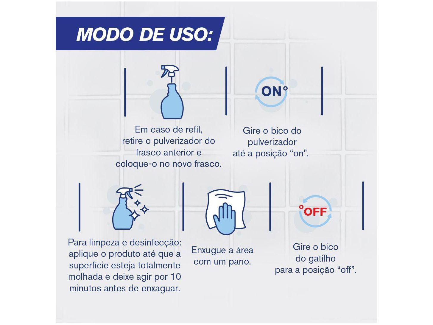 Limpador Banheiro Oxi Ativo Veja Spray Refil