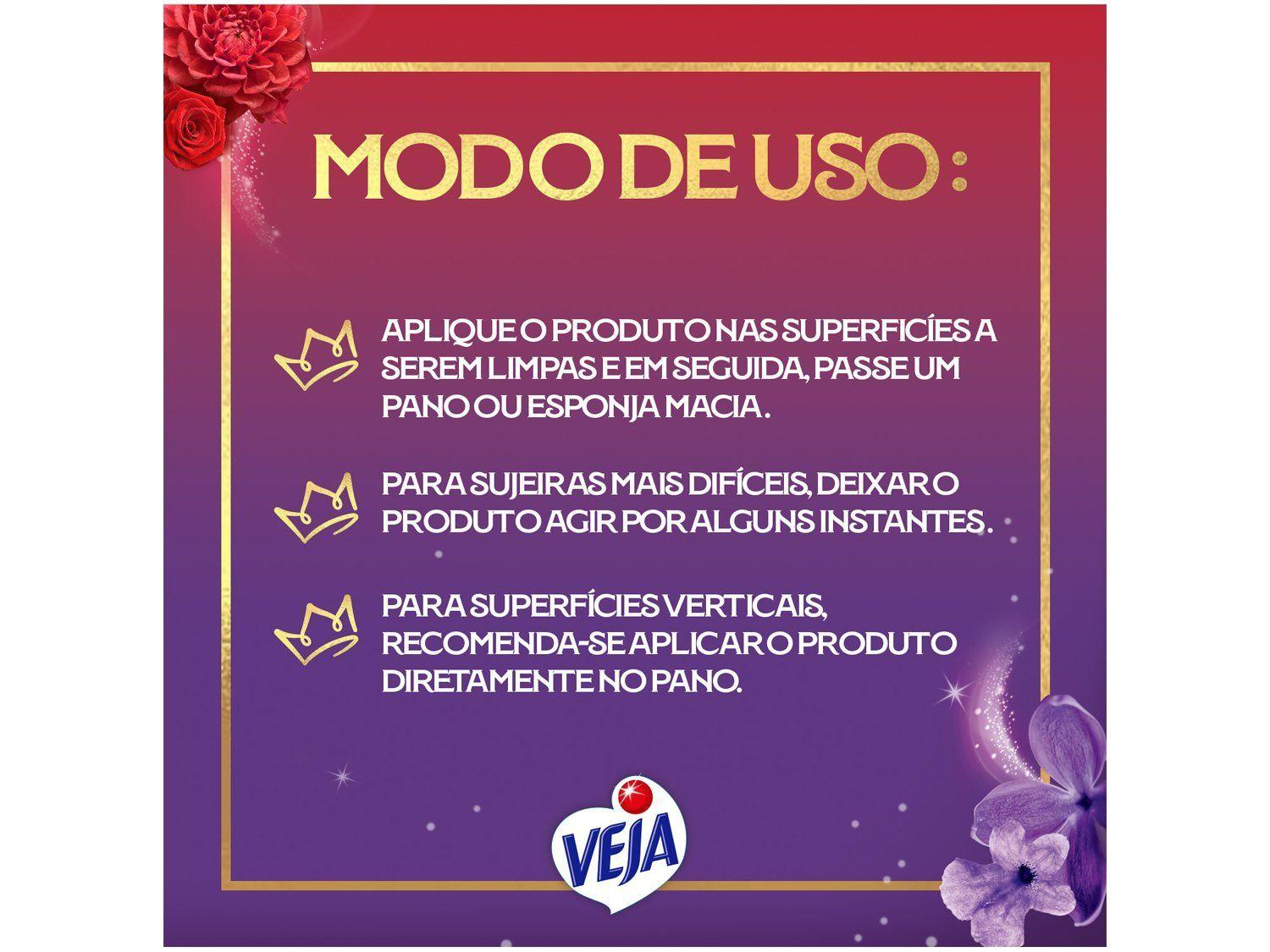 Limpador Concentrado Veja Multiuso da Jojo Marcante e Envolvente 500ml