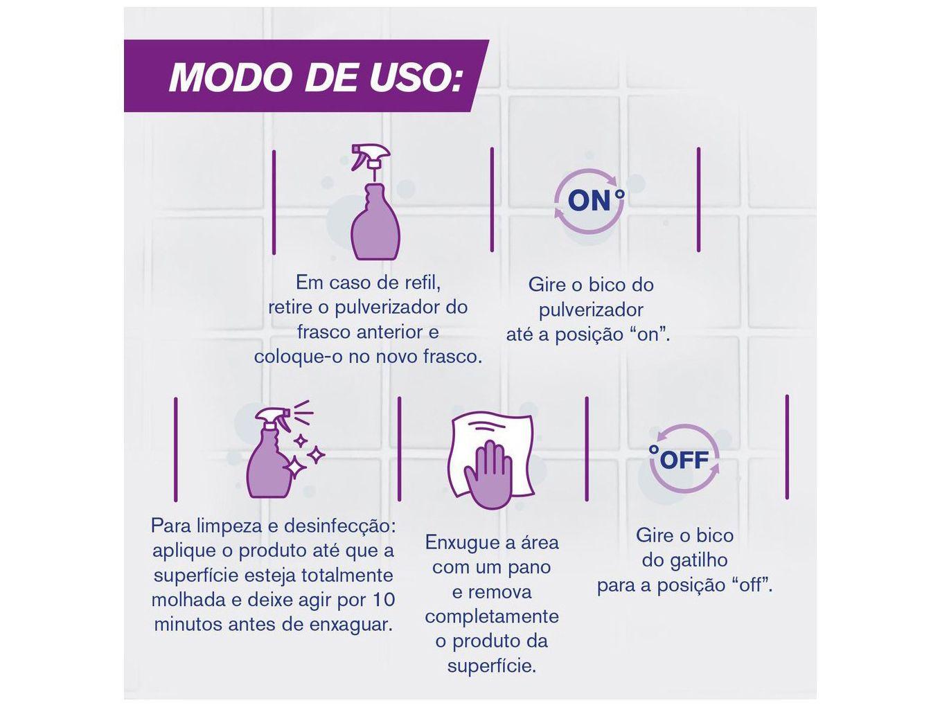 Limpador de Banheiro Spray Antibac Veja