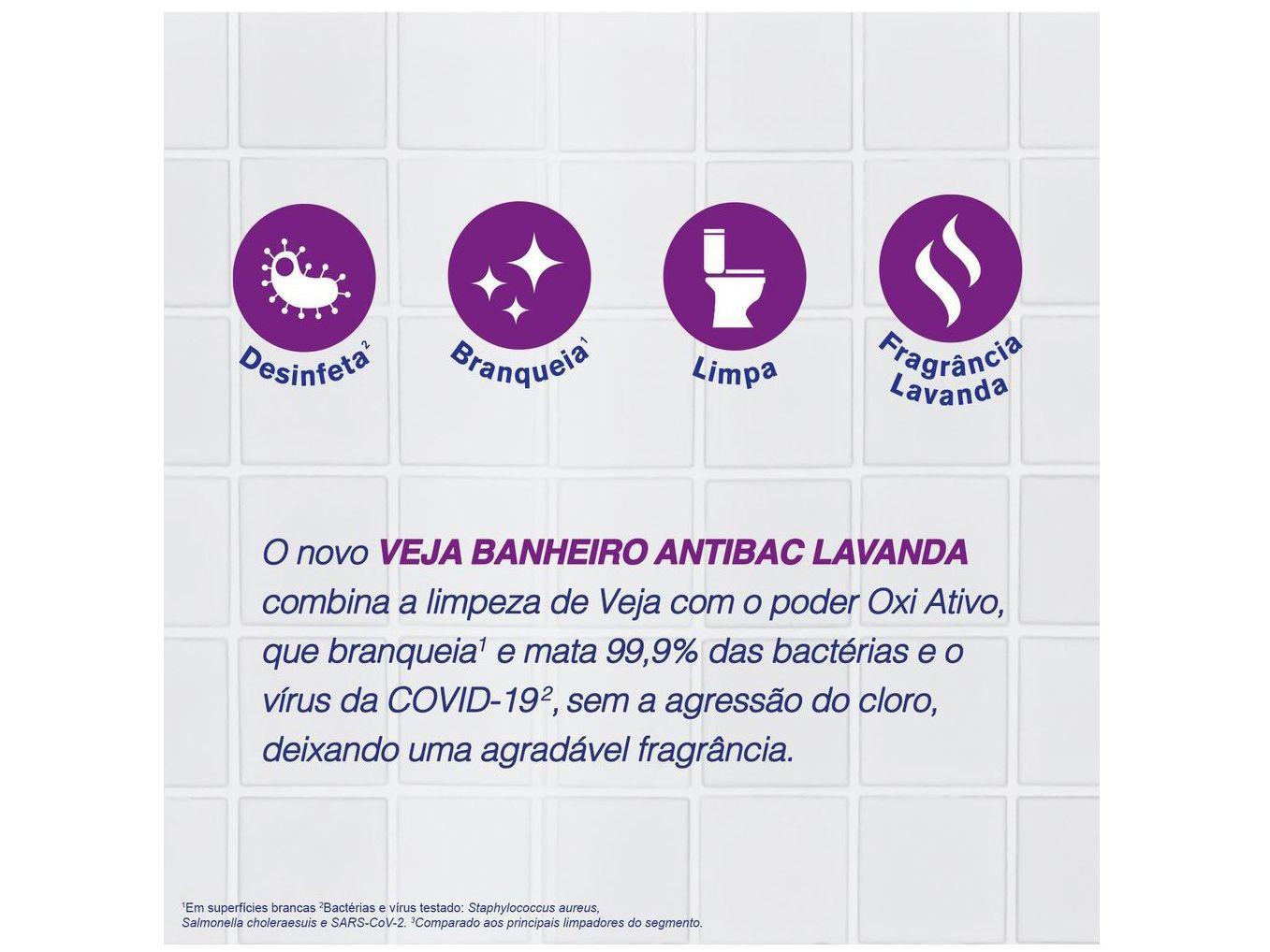 Limpador de Banheiro Spray Antibac Veja