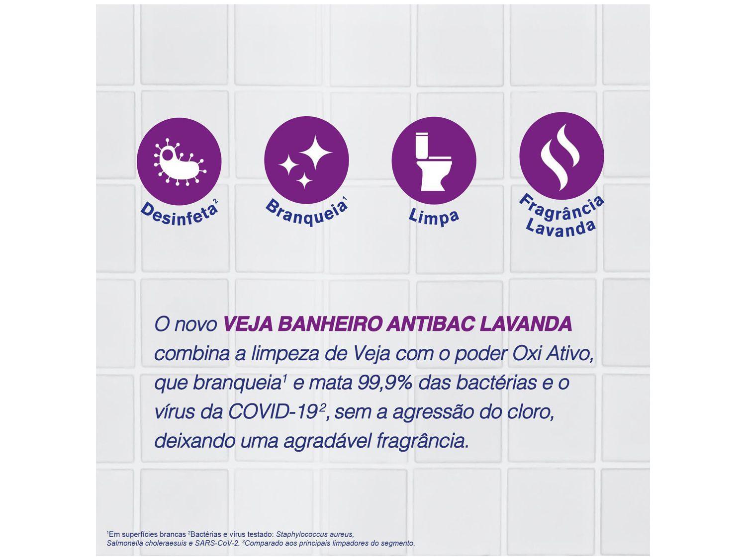 Limpador de Banheiro Veja Oxi Ativo Lavanda