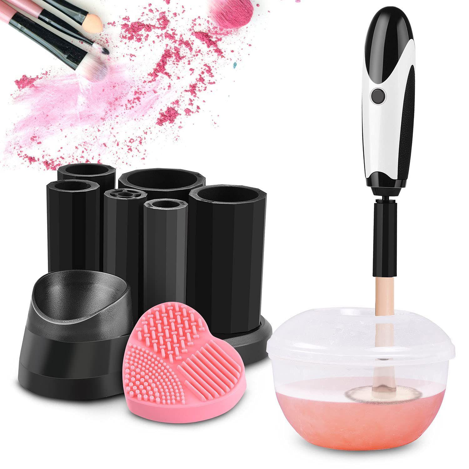 Limpador e Secador Elétrico de Escovas de Maquiagem Aut Limpador