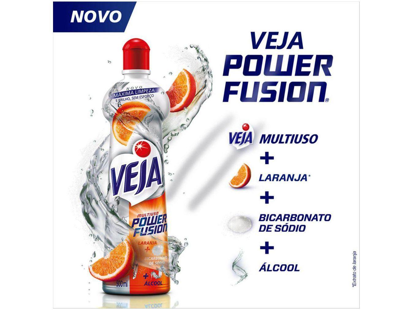 Limpador Multiuso Veja Power Fusion Laranja 500ml