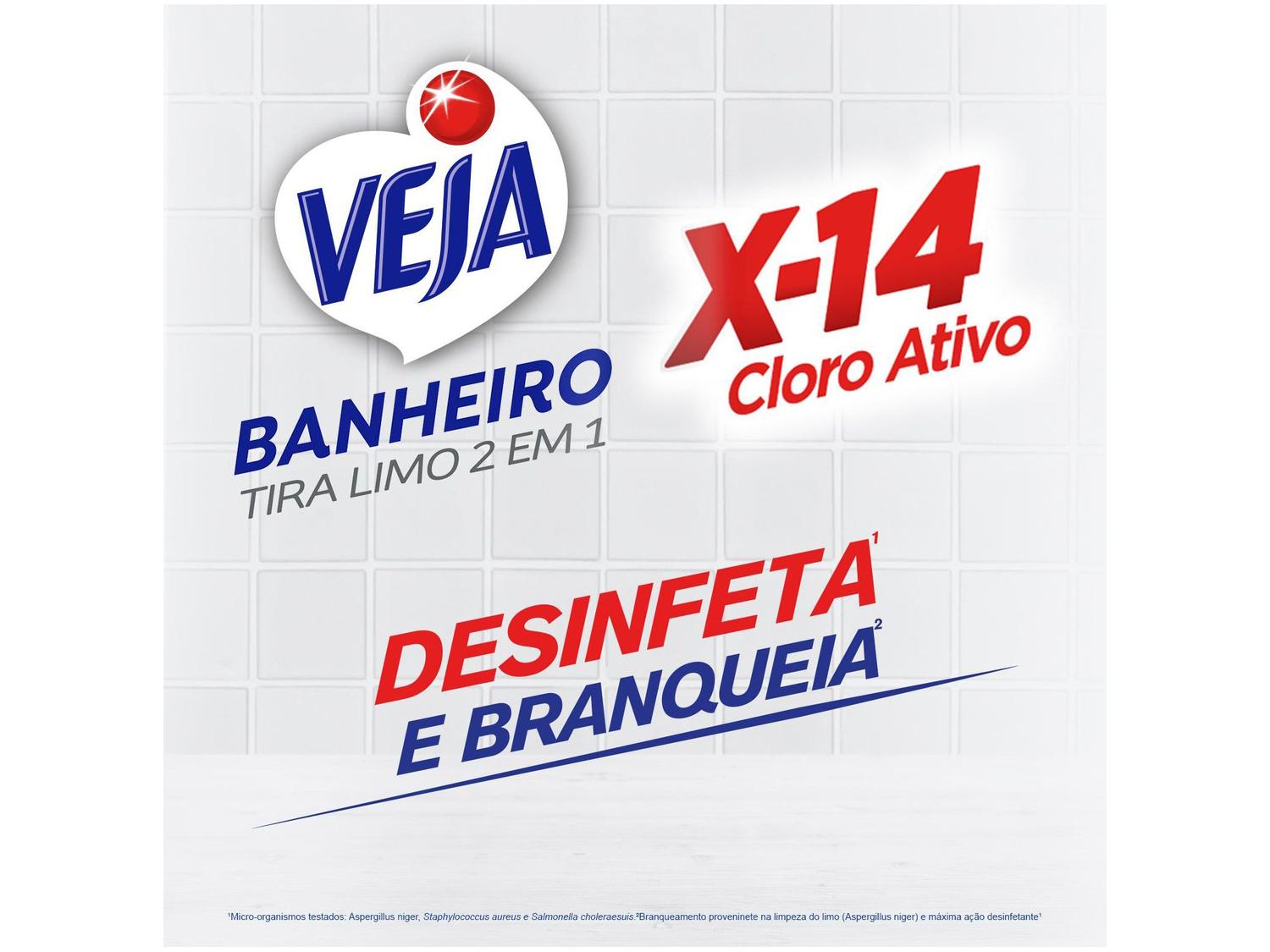 Limpador para Banheiro Veja X14 Tira Limo