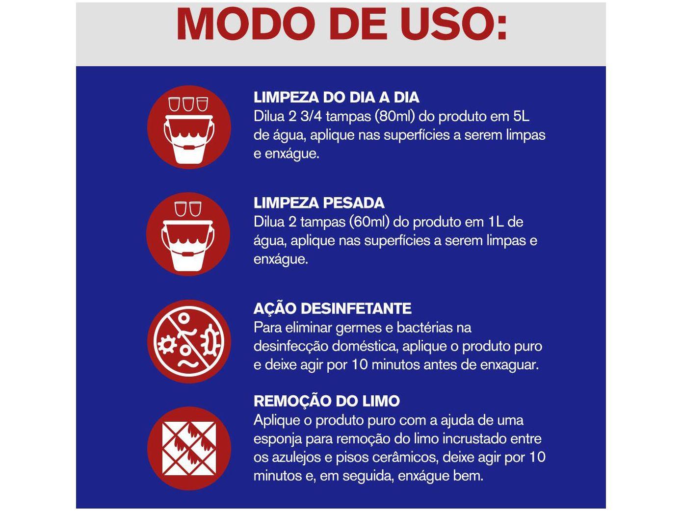 Limpador para Limpeza Pesada Veja - 1L