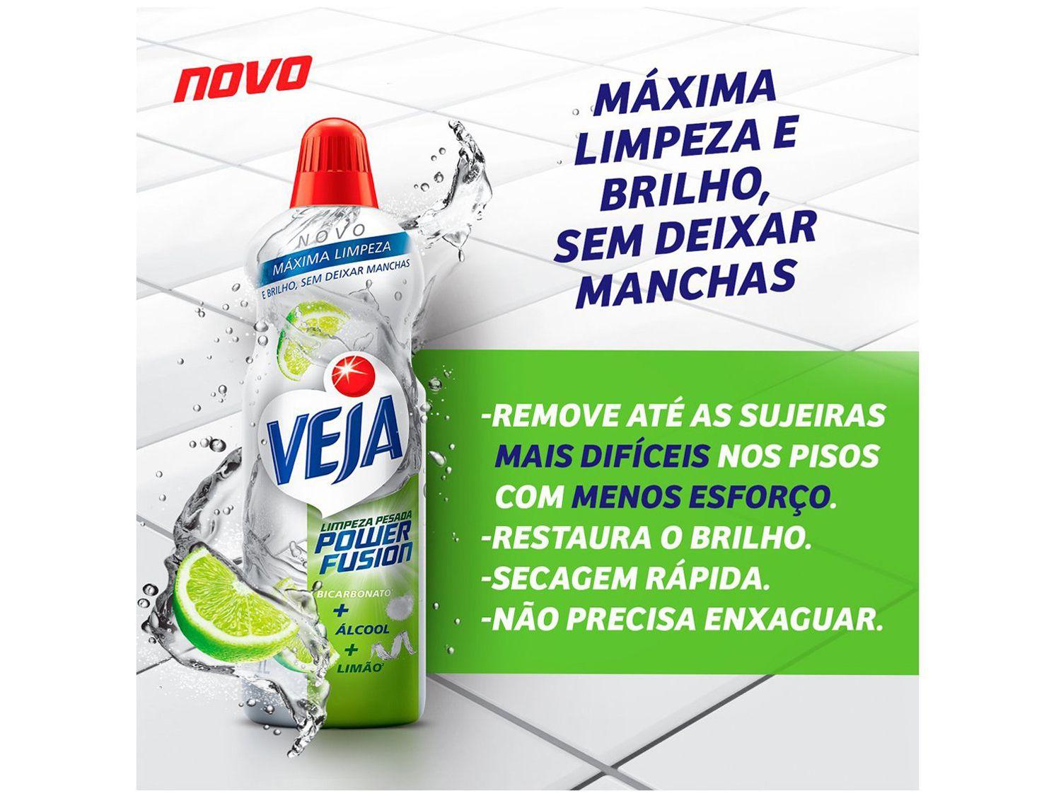Limpador para Pisos Veja Power Fusion Limpeza