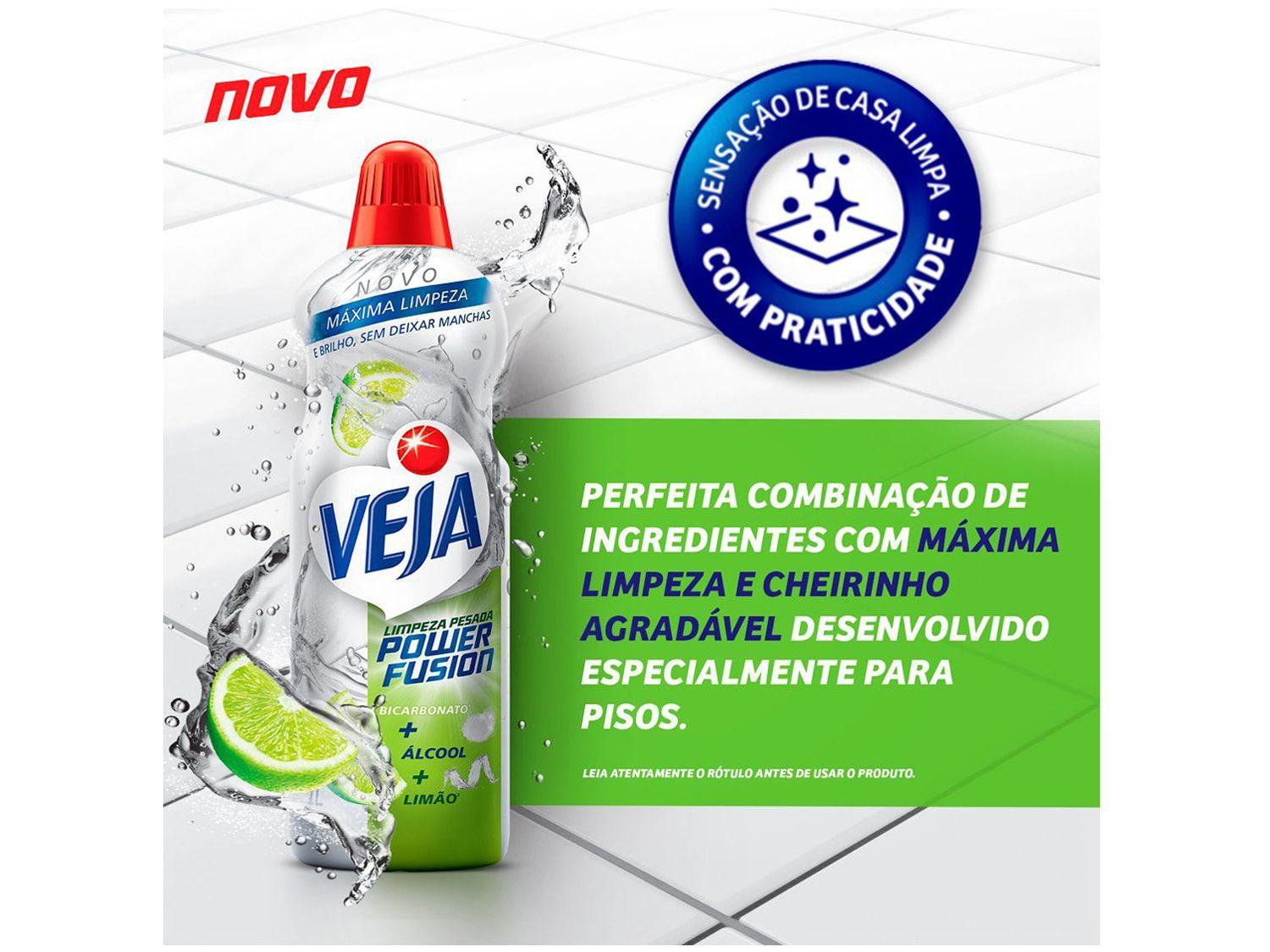 Limpador para Pisos Veja Power Fusion Limpeza