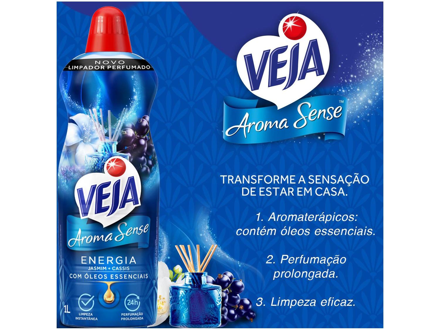 Limpador Perfumado Veja Aroma Sense Energia