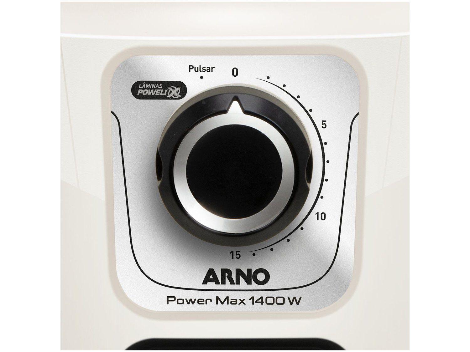 Liquidificador Arno Power Max LN64 15 Velocidades 1400W Marfim