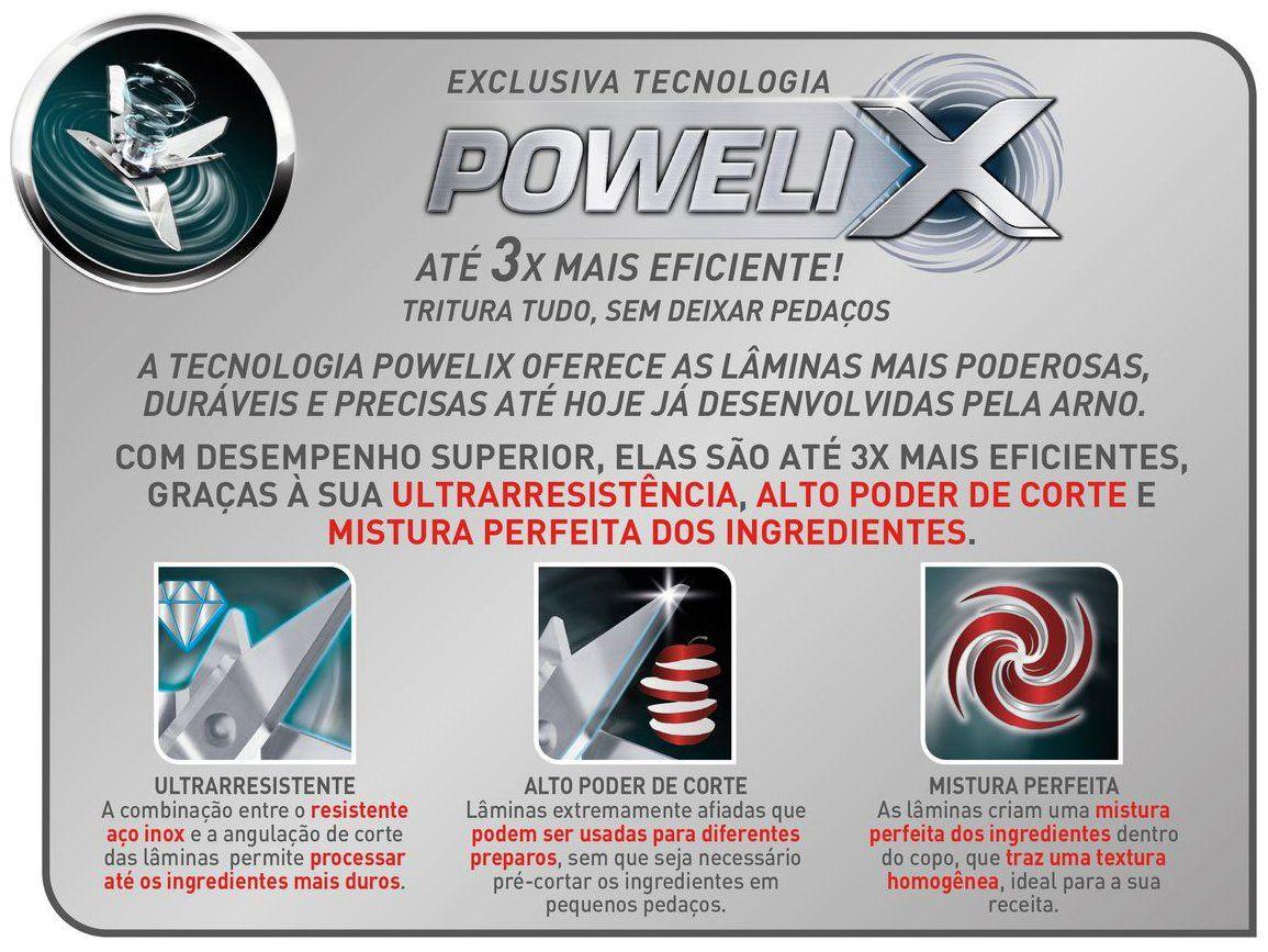 Liquidificador Arno Power Max LN64 15 Velocidades 1400W Marfim