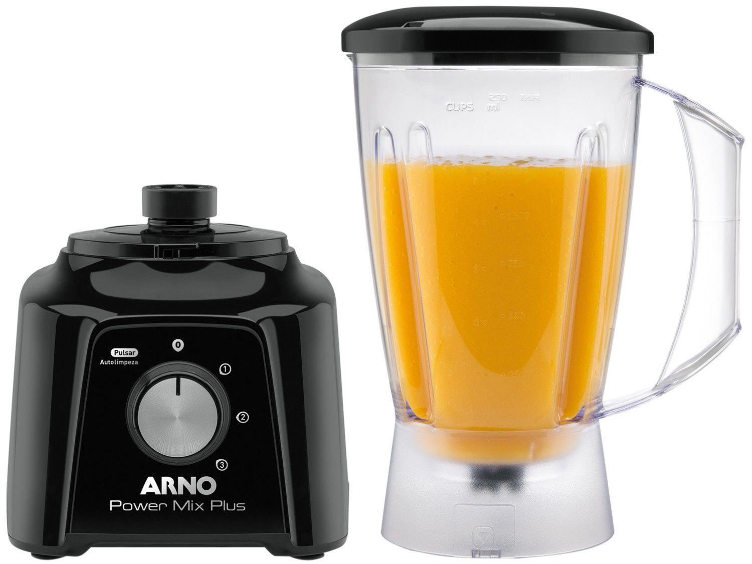 Liquidificador Arno Power Mix Plus LQ20 2L Preto 3 Velocidades 500W