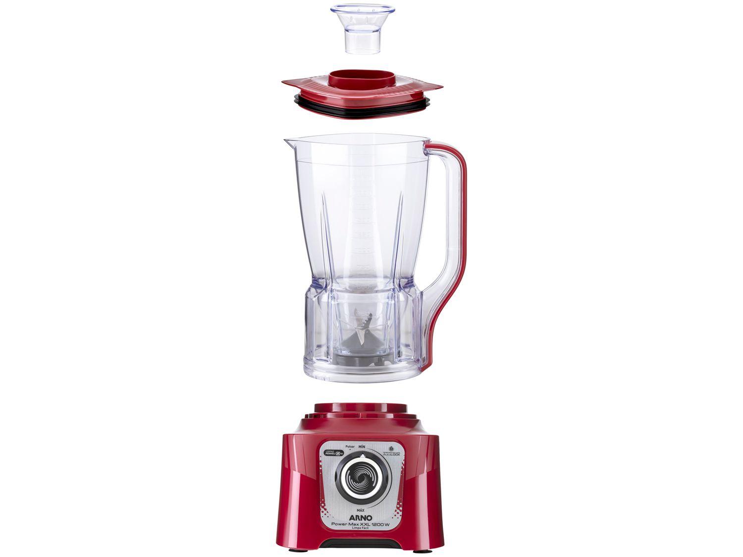 Liquidificador Arno Powermax XXL LN86 1200W Carmim