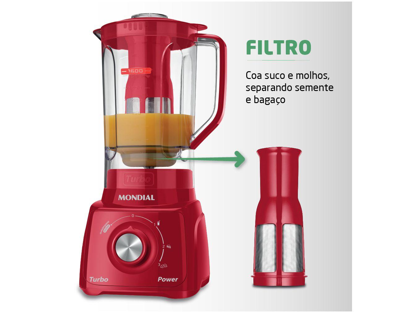 Liquidificador Mondial L-99-FR Vermelho