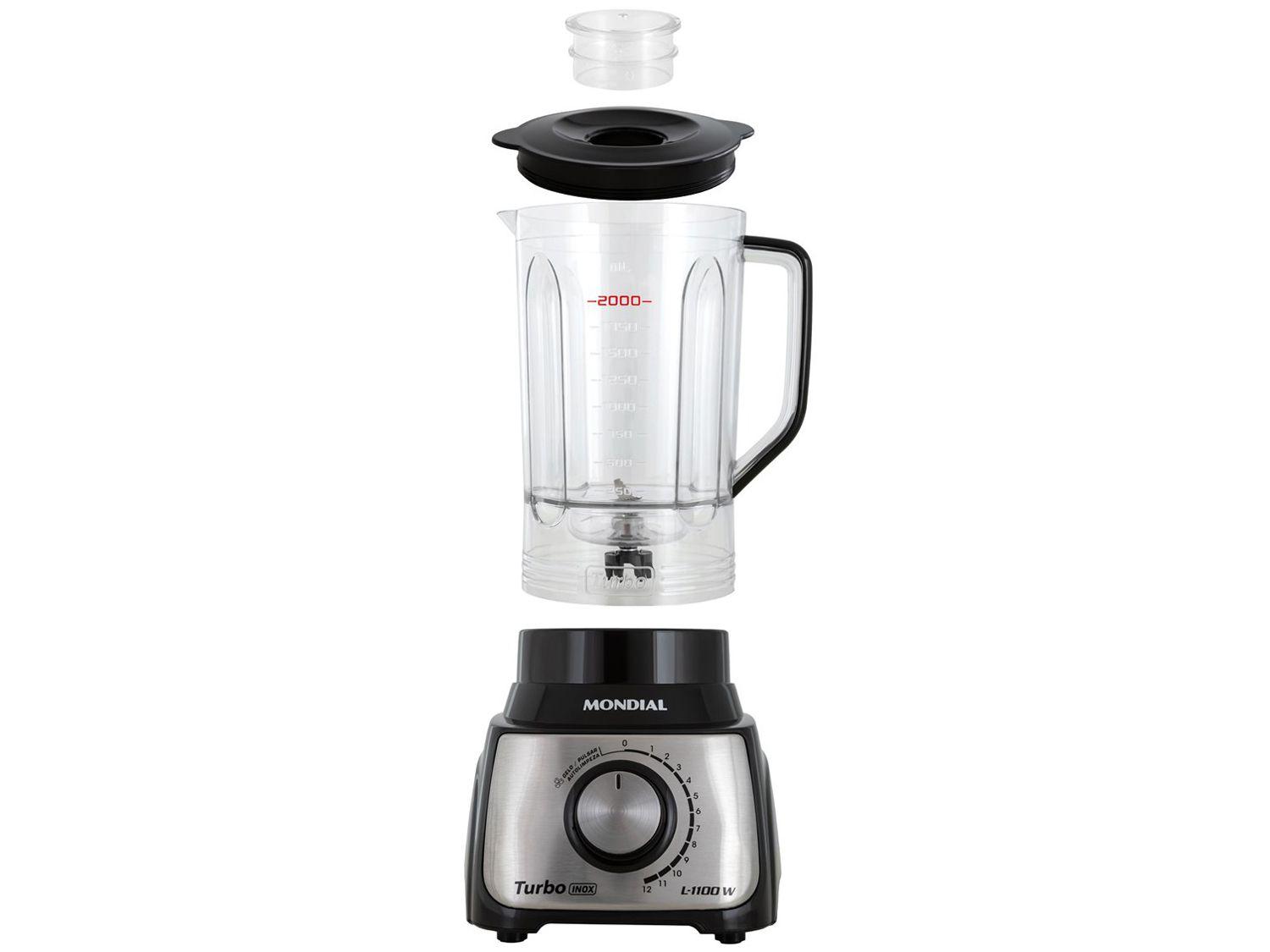 Liquidificador Mondial Turbo Inox L-1100 BI