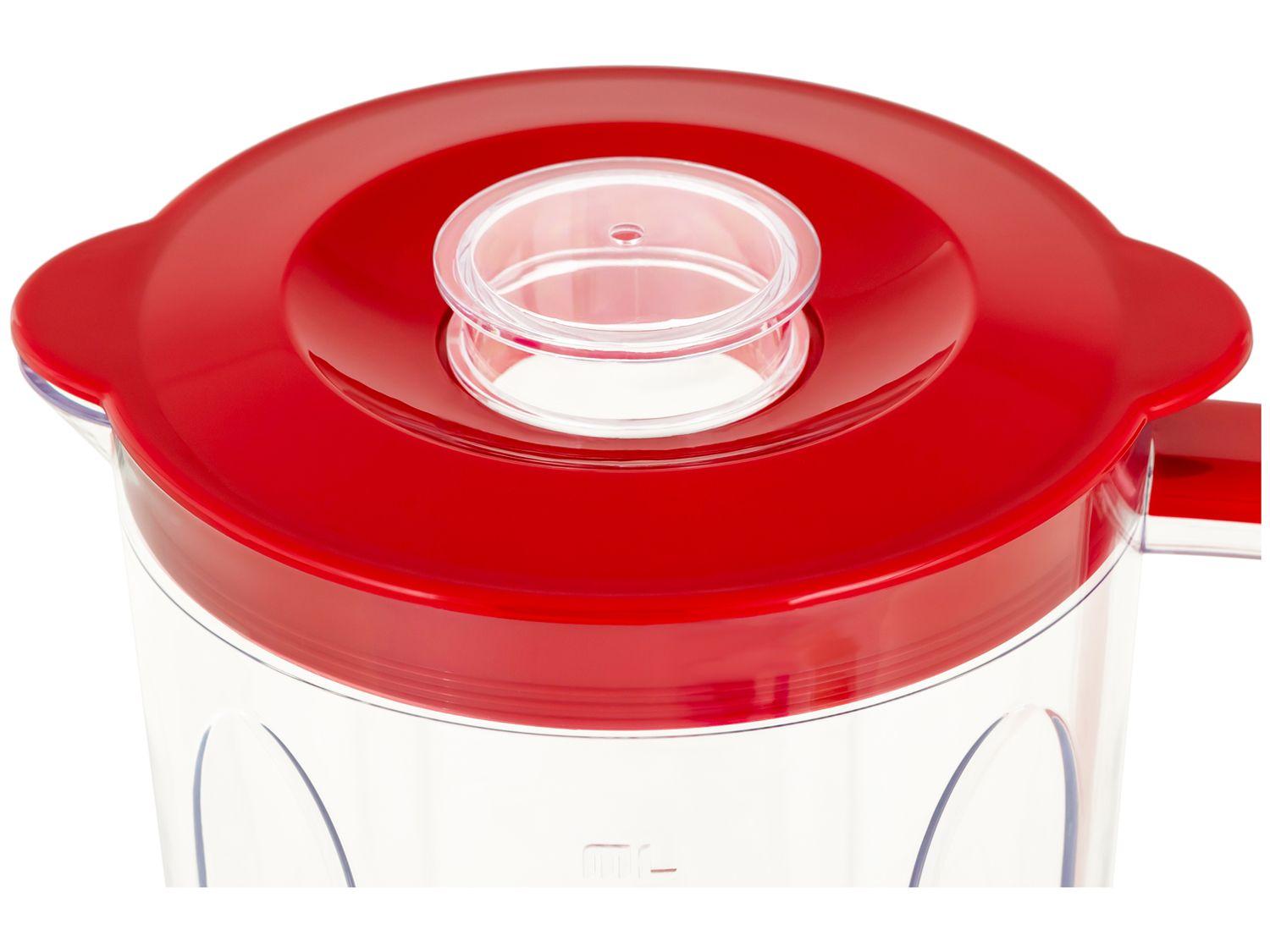 Liquidificador Mondial Turbo Inox L-1100 RI Vermelho com Filtro 12 Velocidades 1100W