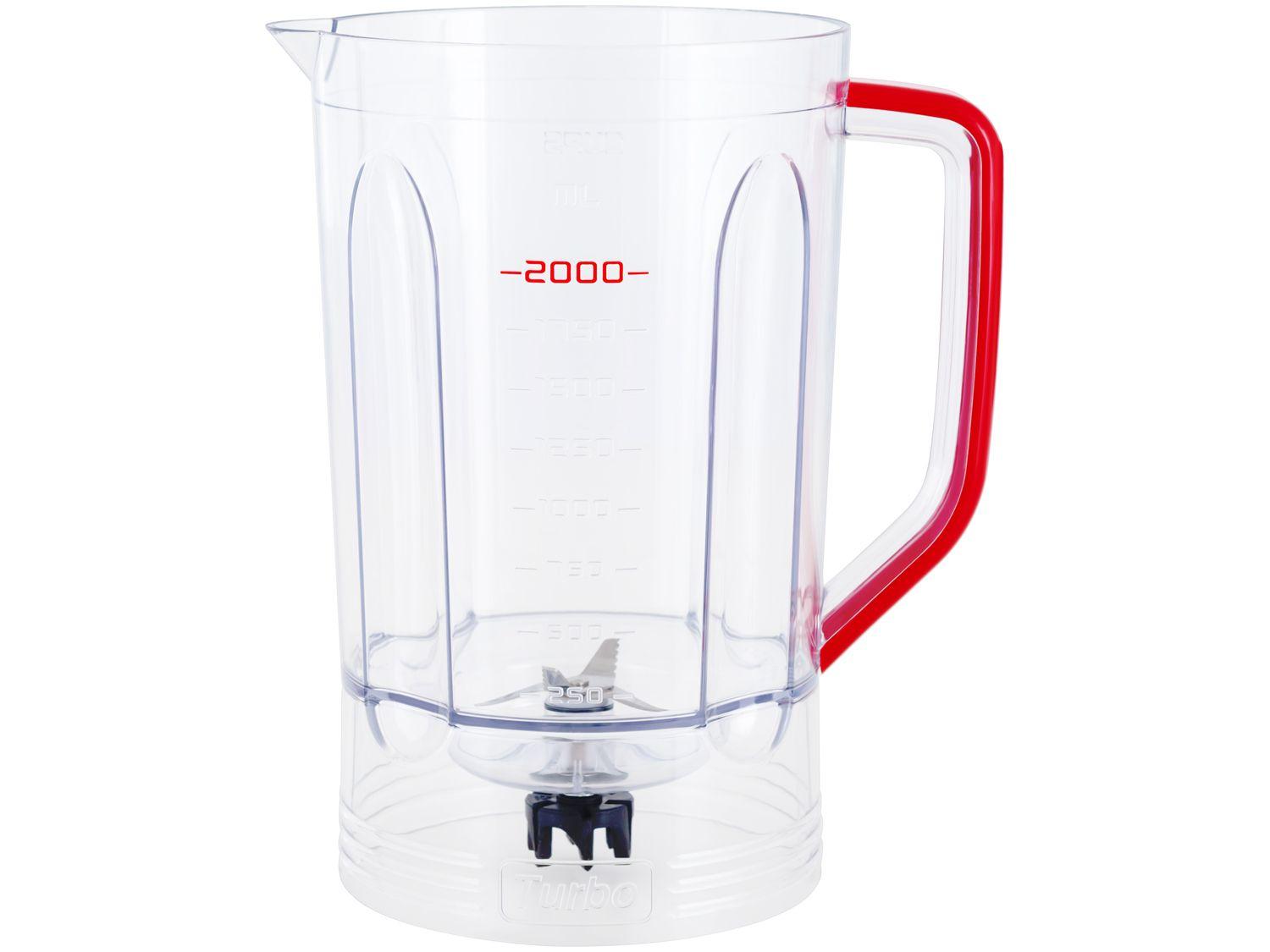 Liquidificador Mondial Turbo Inox L-1100 RI Vermelho com Filtro 12 Velocidades 1100W