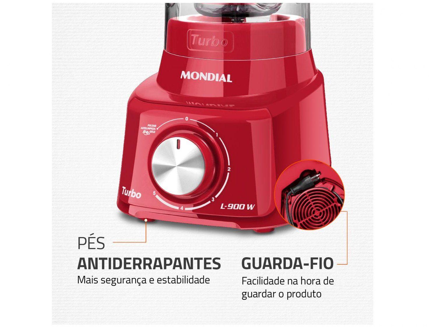 Liquidificador Mondial Turbo L-900 FR Copo