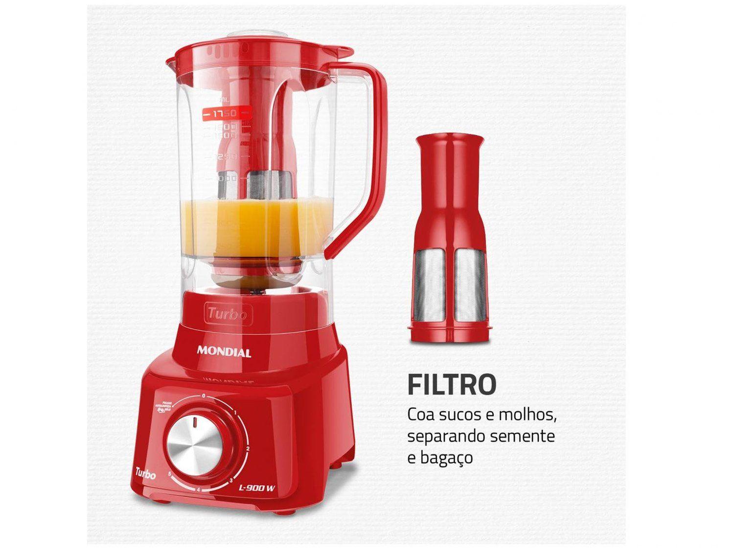 Liquidificador Mondial Turbo L-900 FR Copo