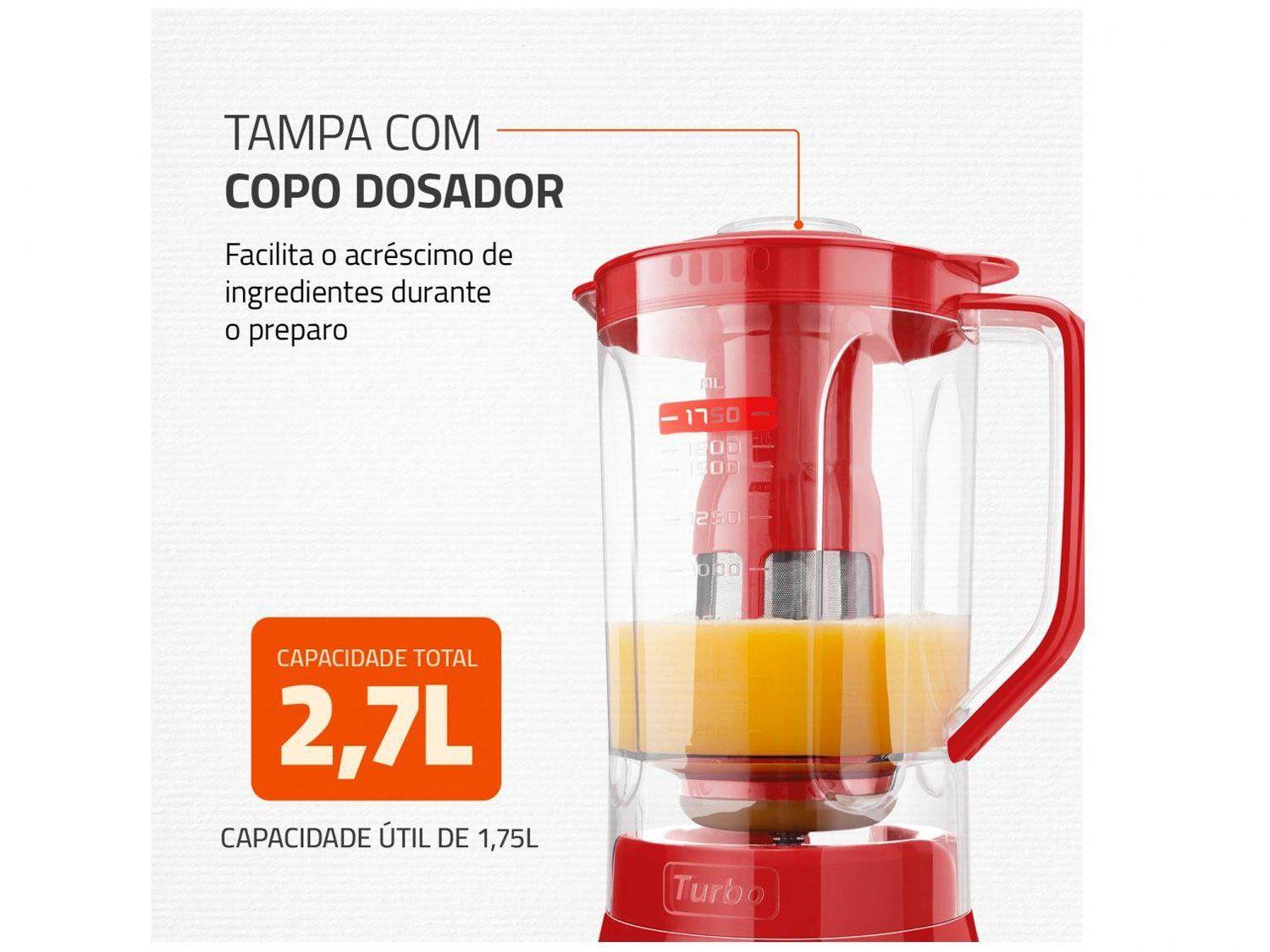 Liquidificador Mondial Turbo L-900 FR Copo