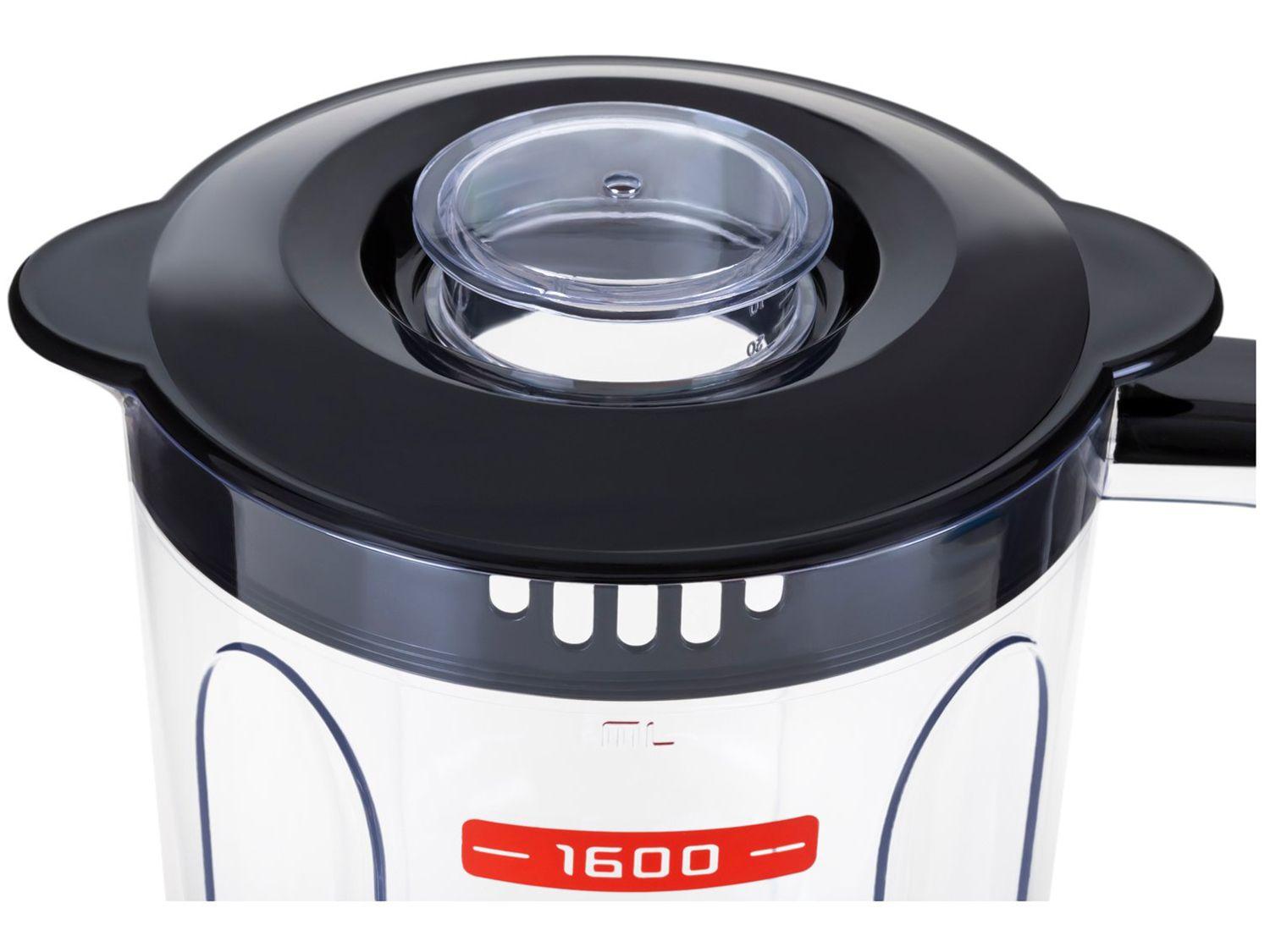 Liquidificador Mondial Turbo Power L-99 FB Preto com Filtro 3 Velocidades 550W