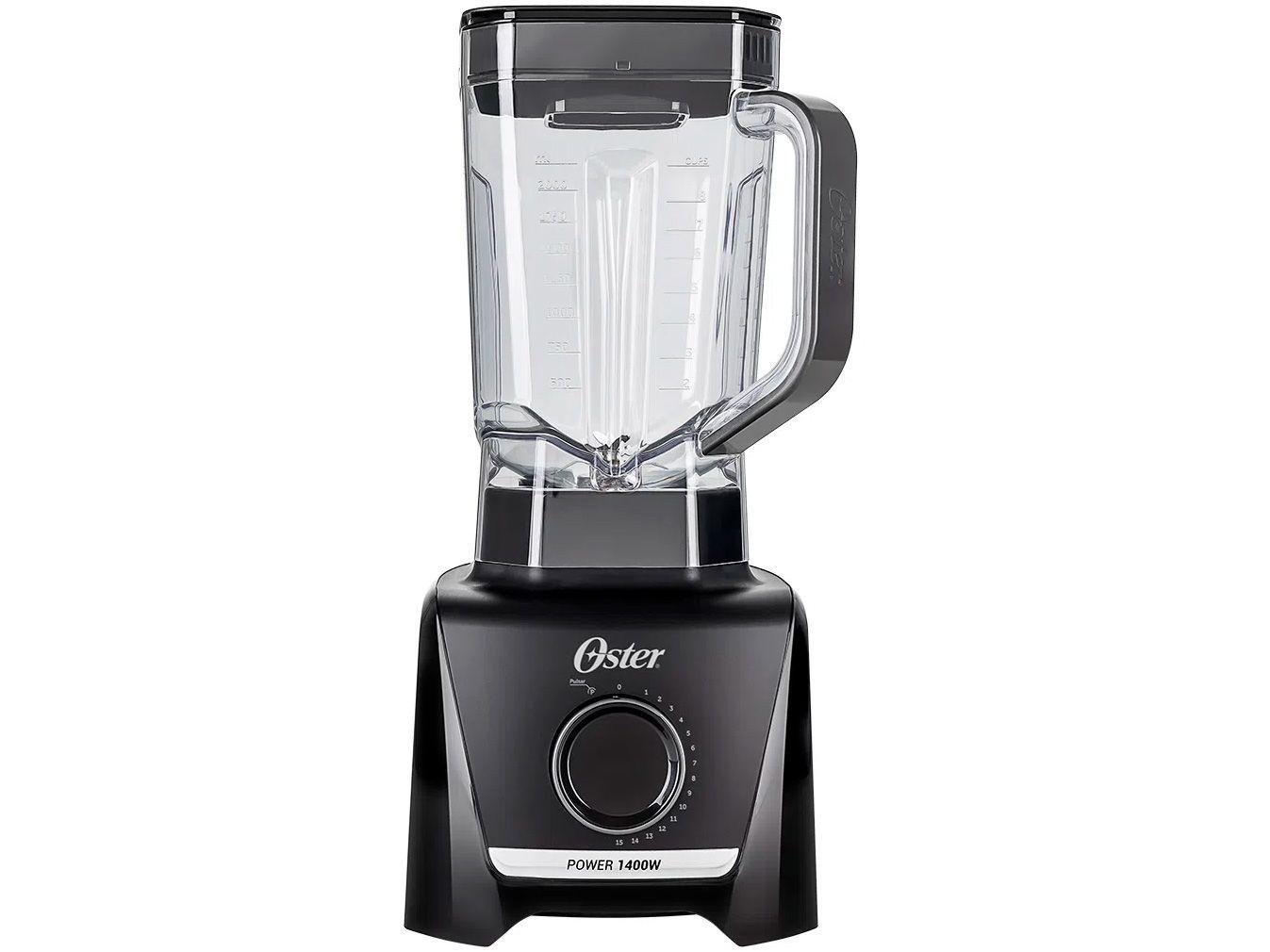 Liquidificador Oster 1400 Full OLIQ610 Preto 15 Velocidades + Pulsar 1400W