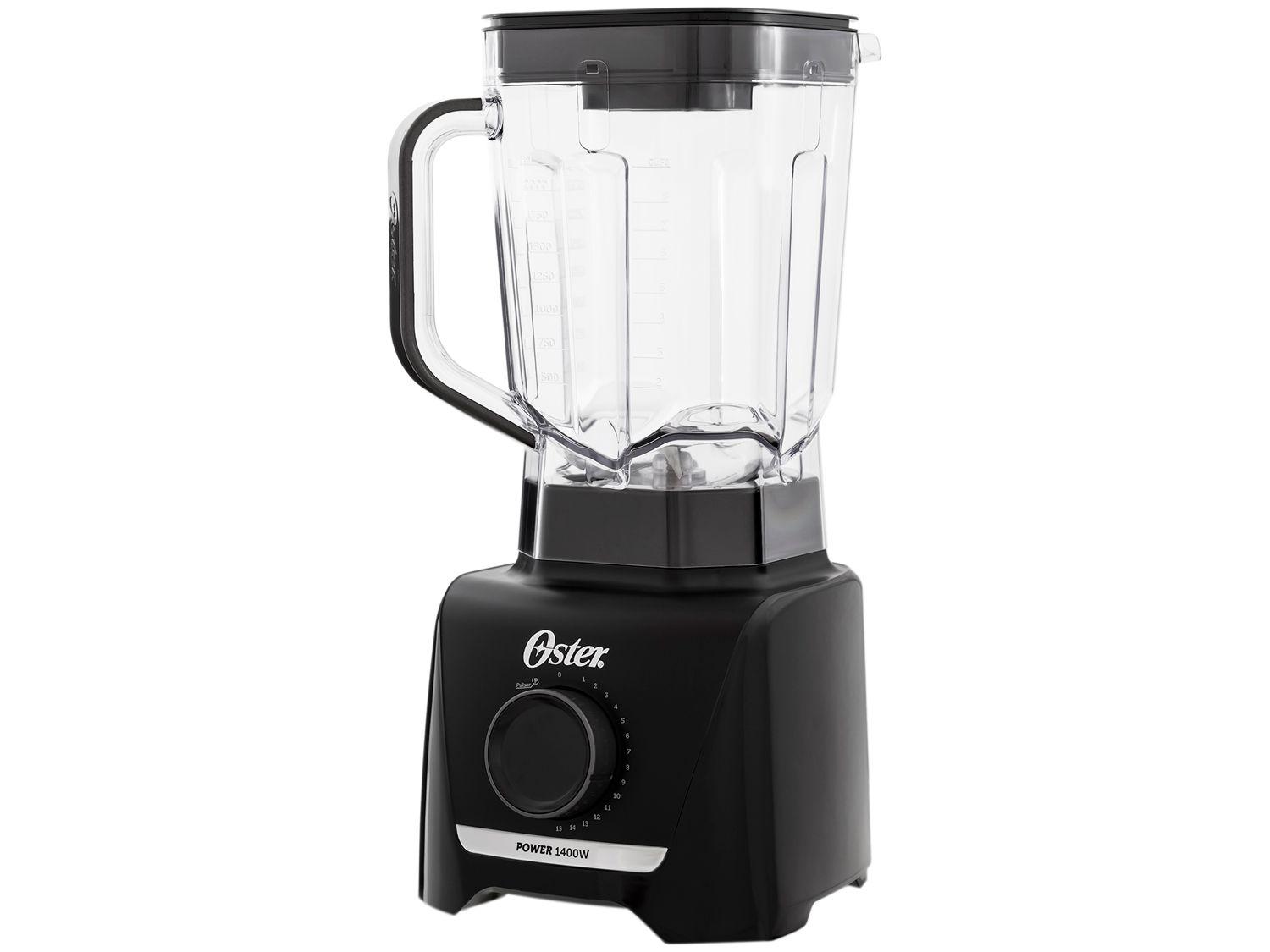 Liquidificador Oster 1400 Full OLIQ610 Preto 15 Velocidades + Pulsar 1400W