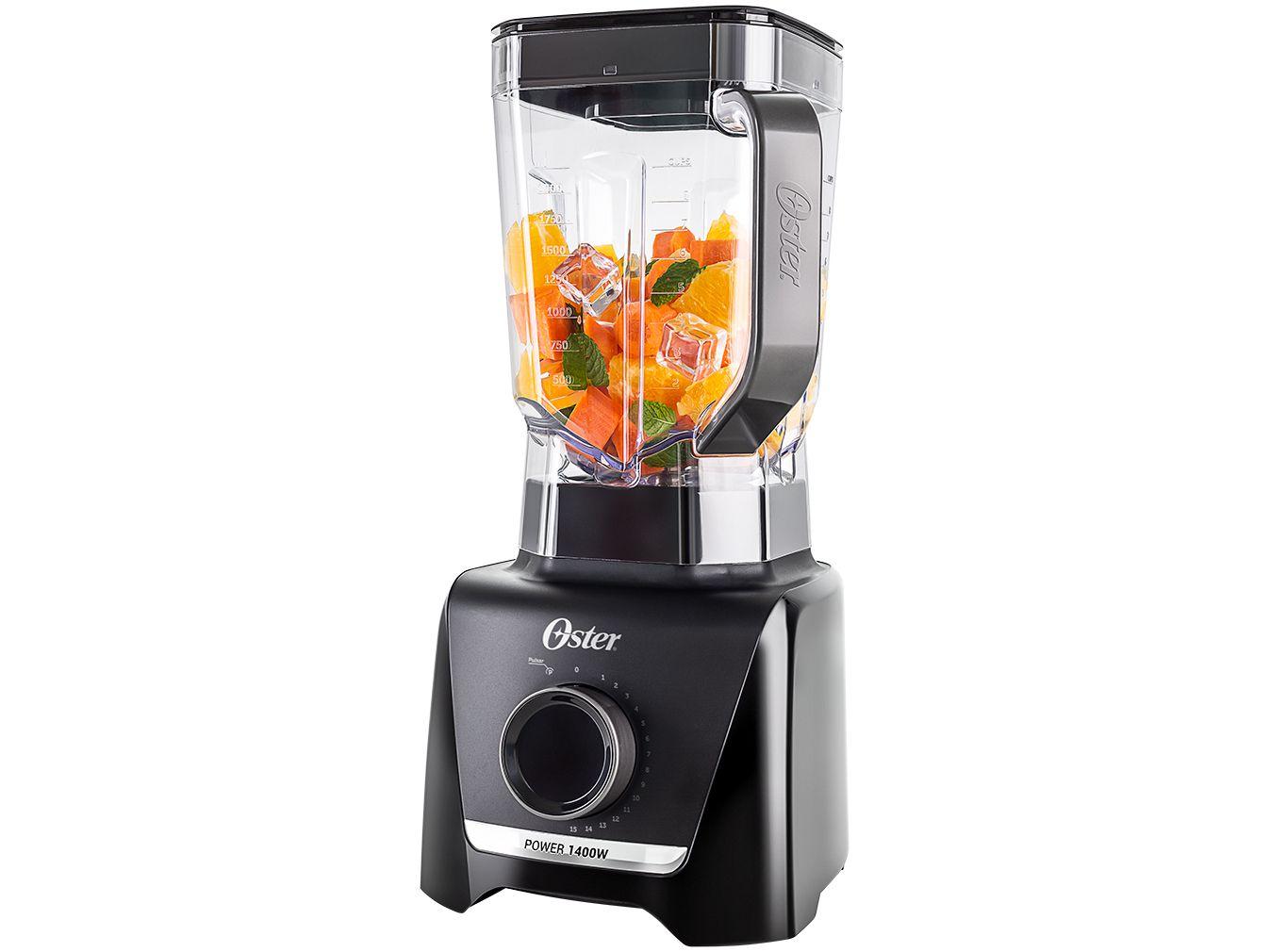 Liquidificador Oster 1400 Full OLIQ610 Preto 15 Velocidades + Pulsar 1400W