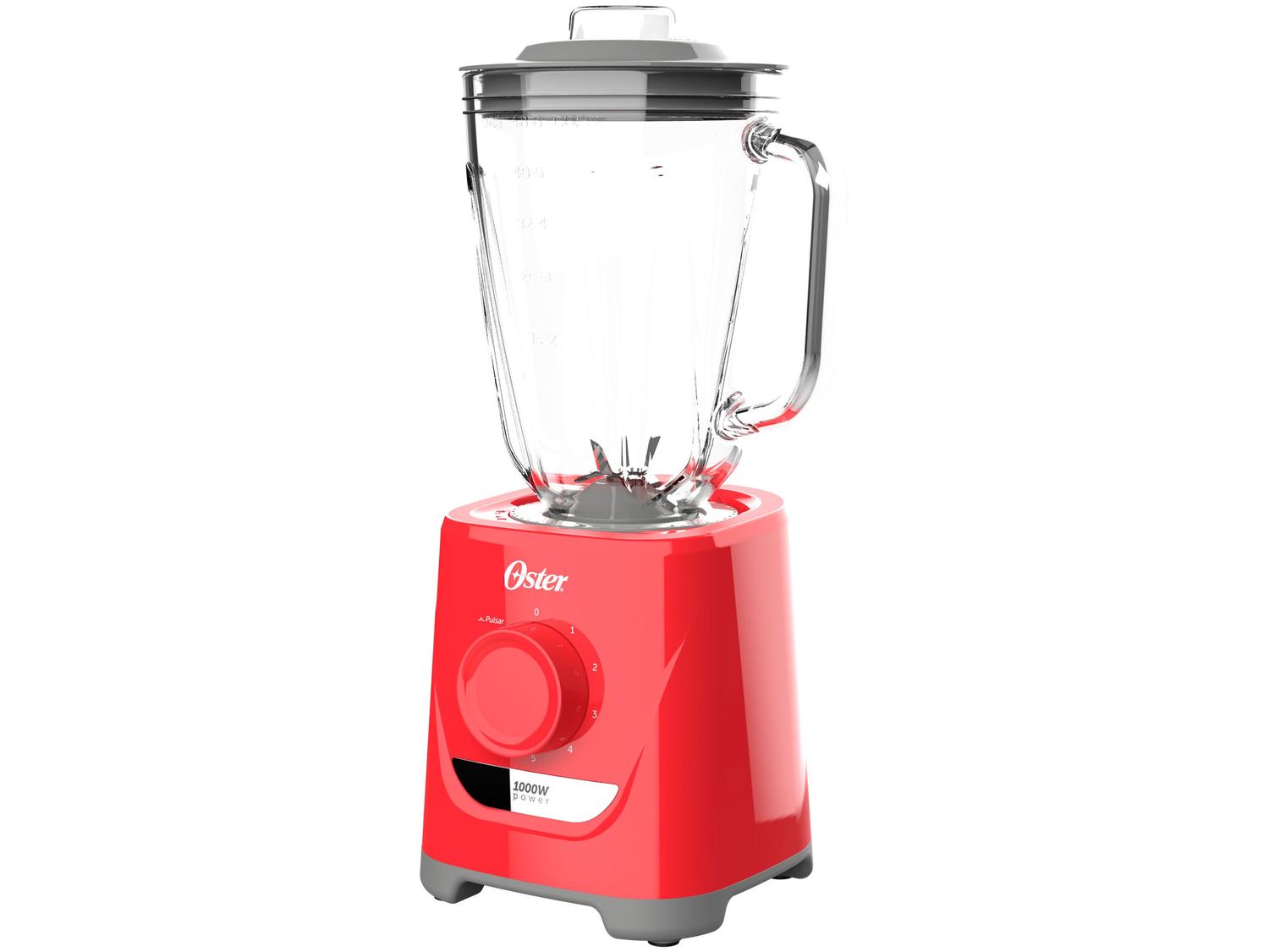 Liquidificador Oster Power OLIQ501 Copo de Vidro 5 Velocidades 1000W ...