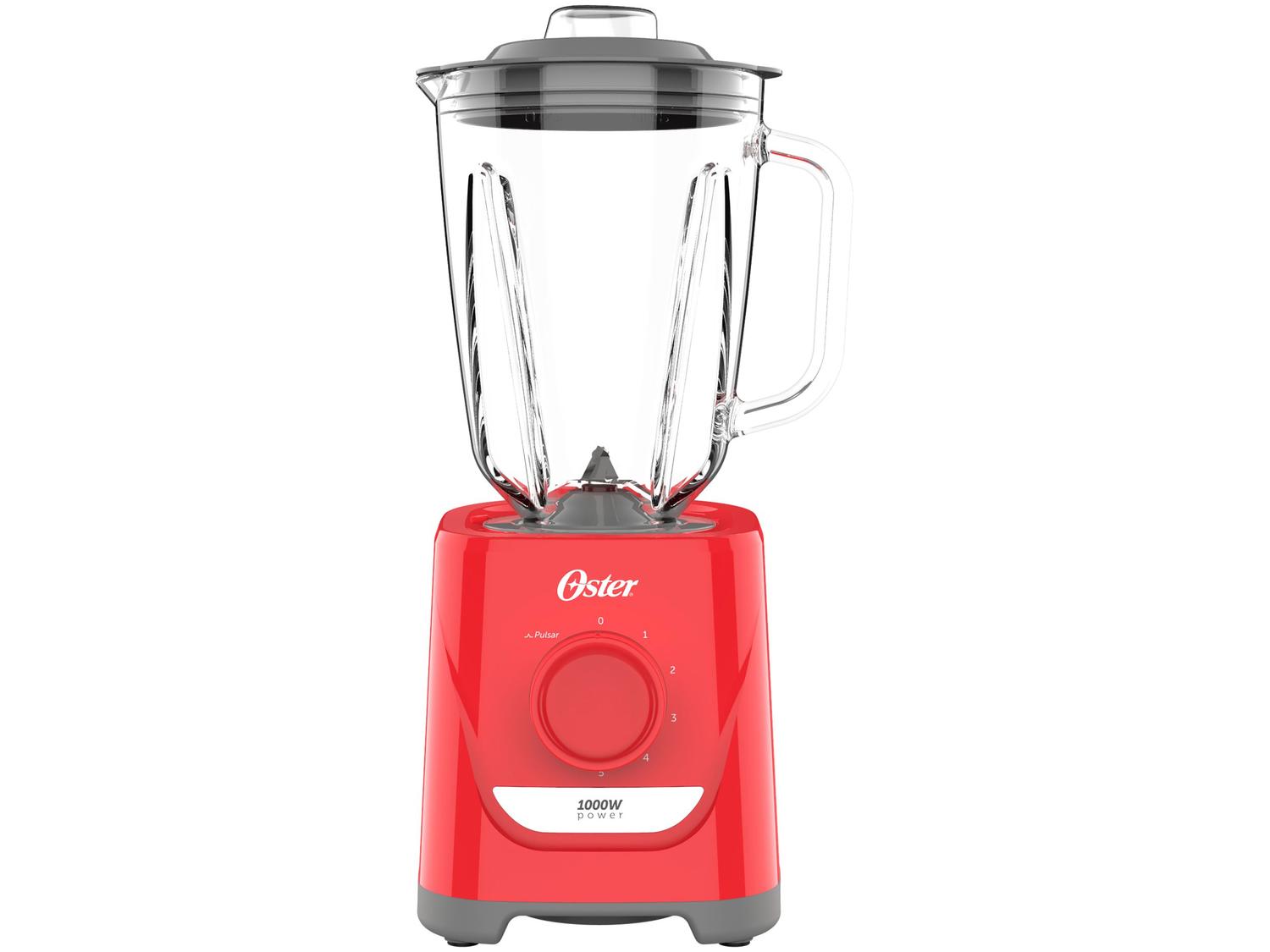 Liquidificador Oster Power OLIQ501 Copo de Vidro 5 Velocidades 1000W ...