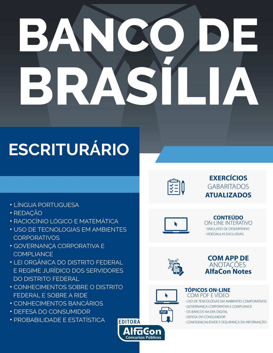 Livro Banco De Brasilia Escriturario Brb Livros Para Concurso Magazine Luiza