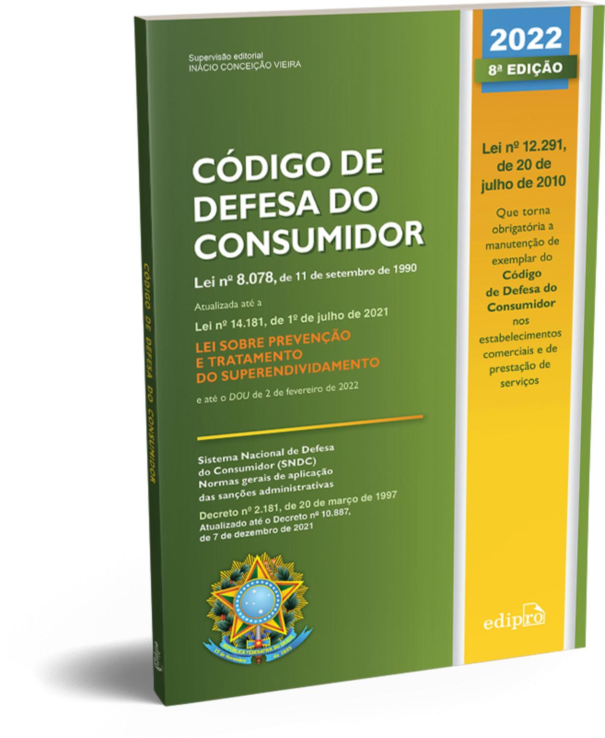Livro - Código de Defesa do Consumidor 2022 - Livros de Direito - Magazine  Luiza