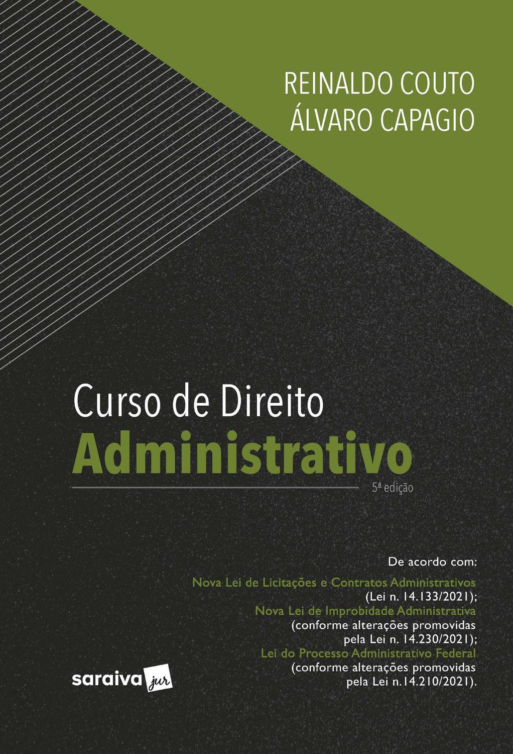 Livro - Curso de Direito Administrativo - 5ª Edição 2022
