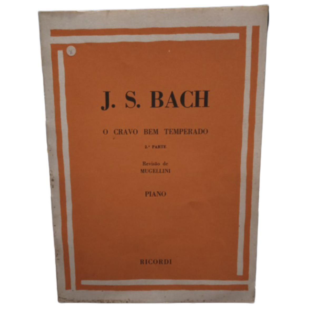 Livro j.s bach o cravo bem temperado 2 parte rev. mugellini